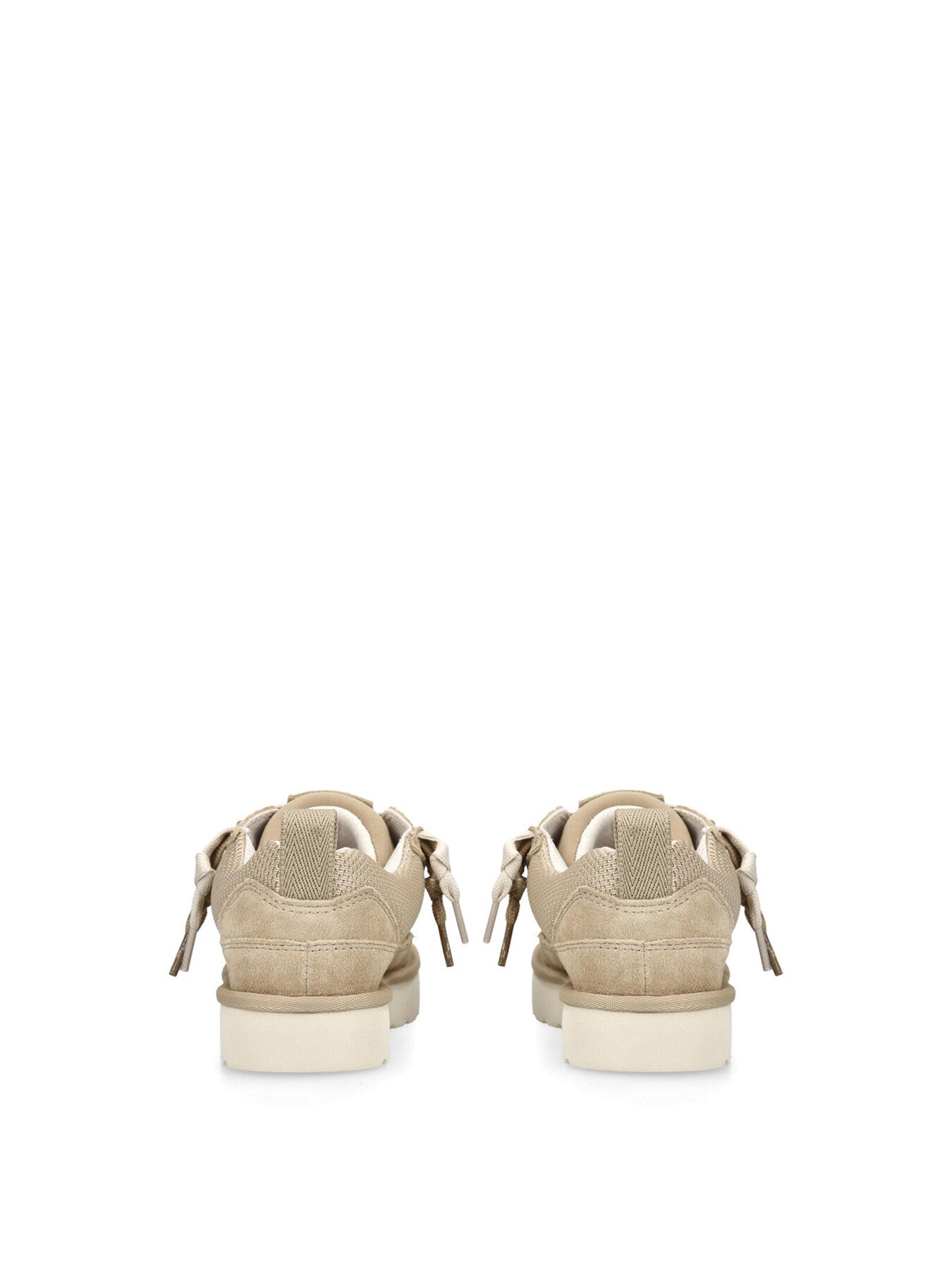Lo Lowmel Suede Lace Up Trainers Mustard Seed