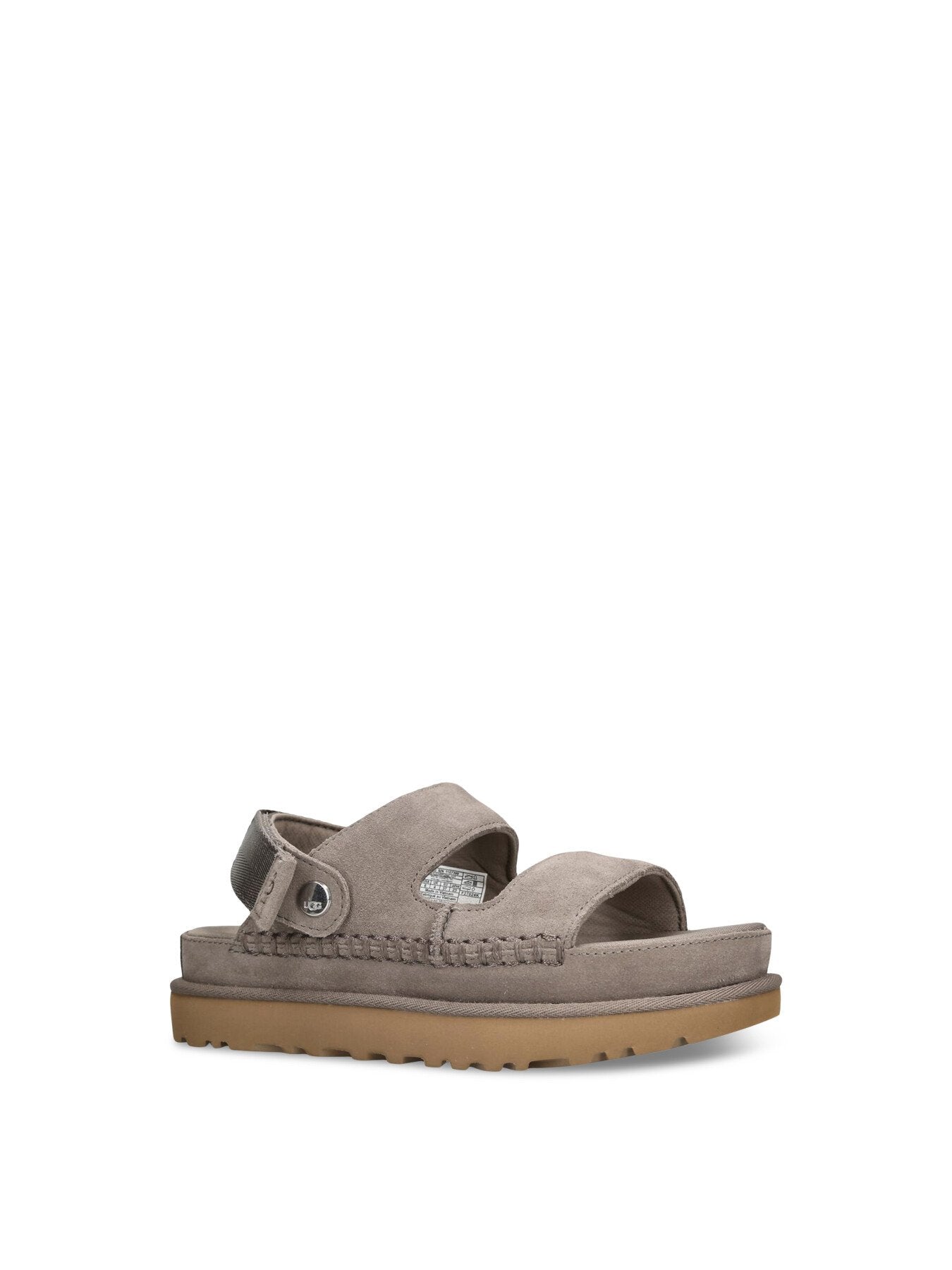 Goldenstar Glide Suede Sandals Smoke Plume