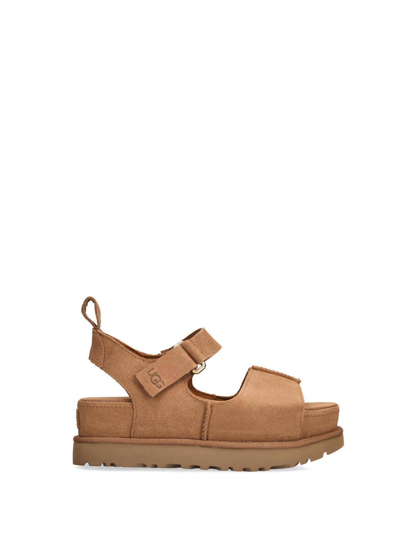 Goldenstar Hi Suede Sandals Chestnut