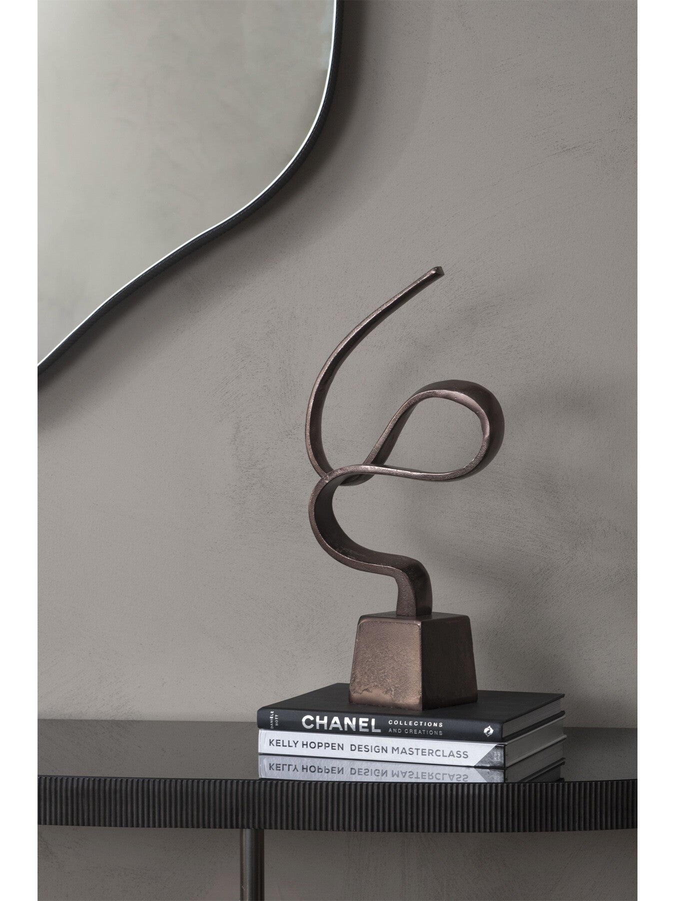Metallic Aluminium Wellness Sculpture on Base
