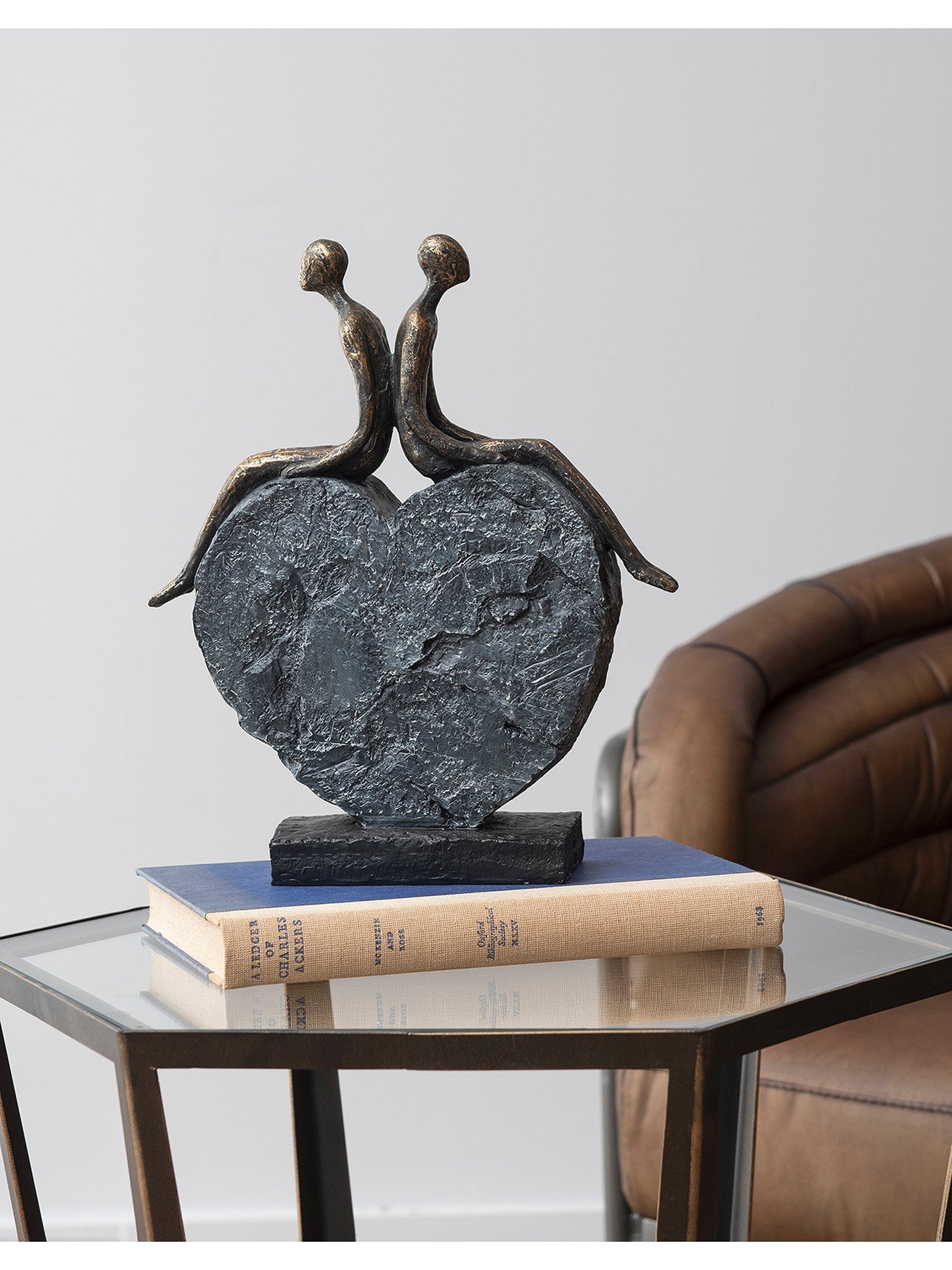 Couple's Love Heart Sculpture