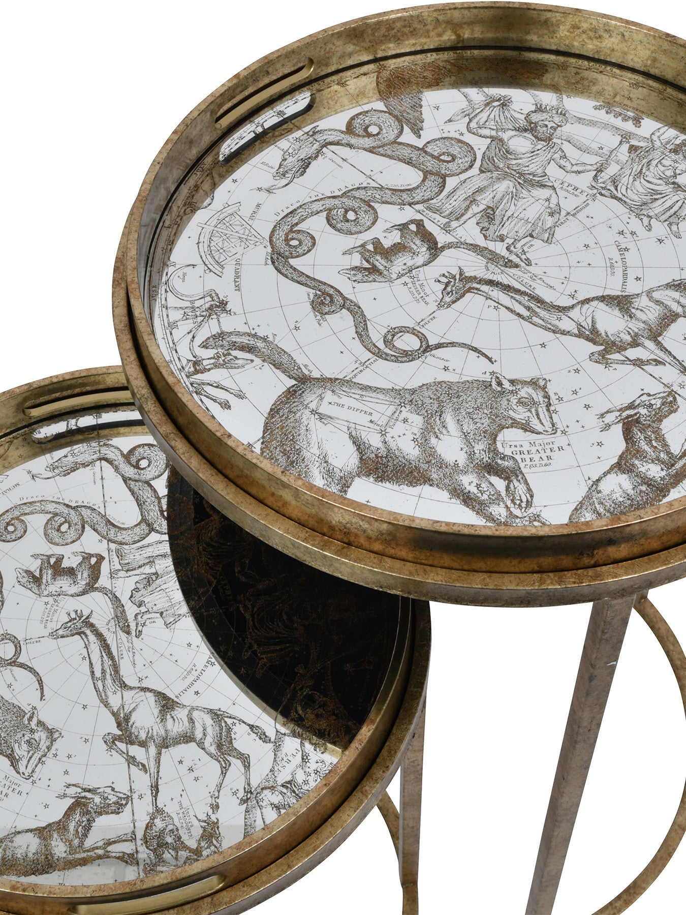 Astrology Chart Set of 2 Tray Tables