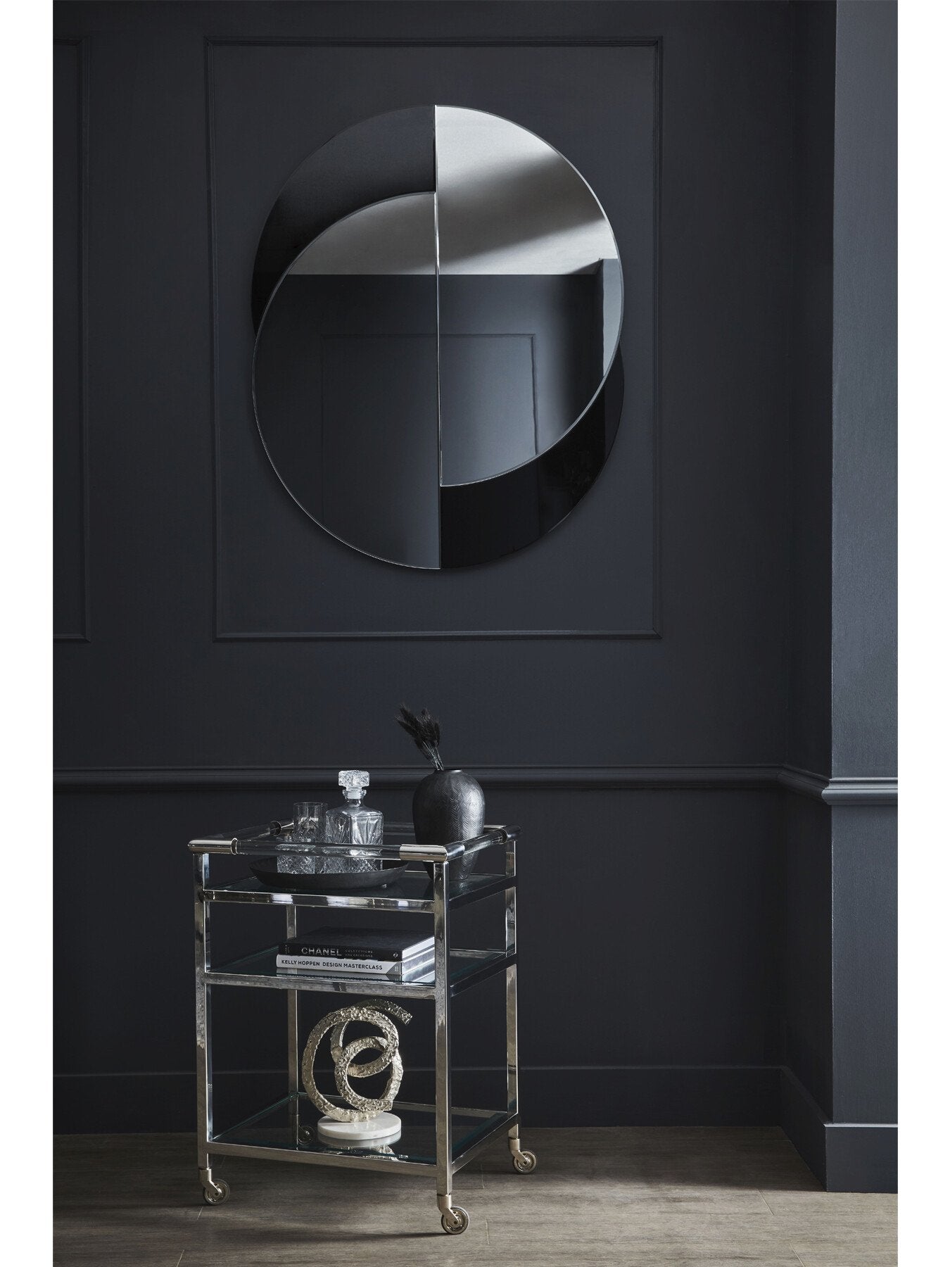 Eclipse Round Wall Mirror 110x88cm