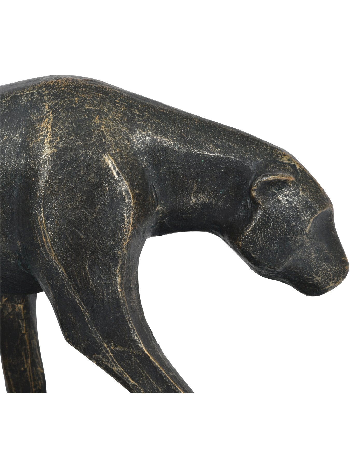 Cubist Resin Leopard Sculpture