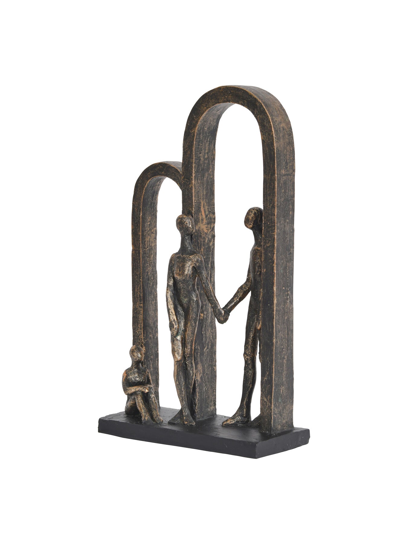 Antique Family in Arches Sculpture Small