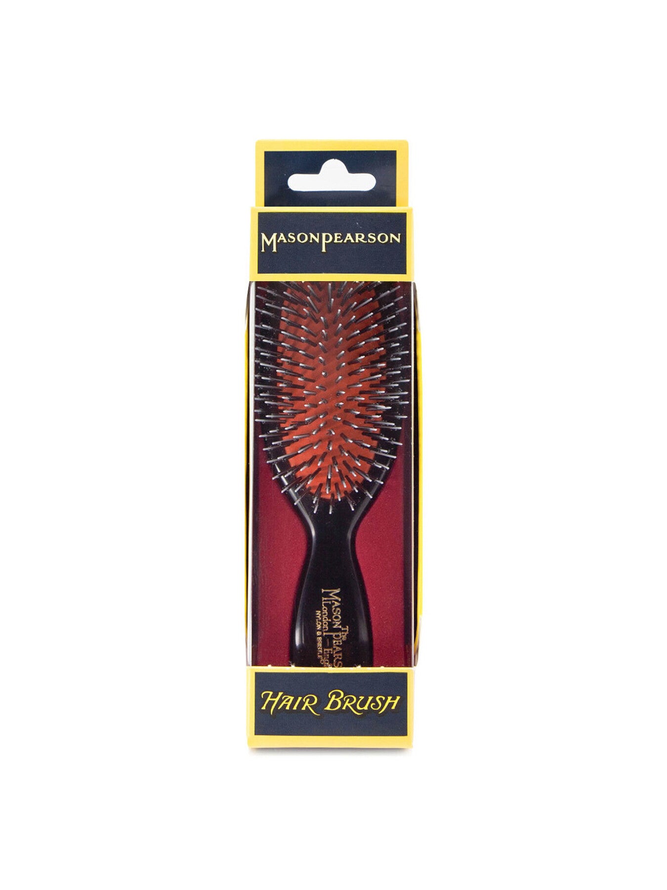 Pocket Bristle Nylon Hairbrush Dark Ruby