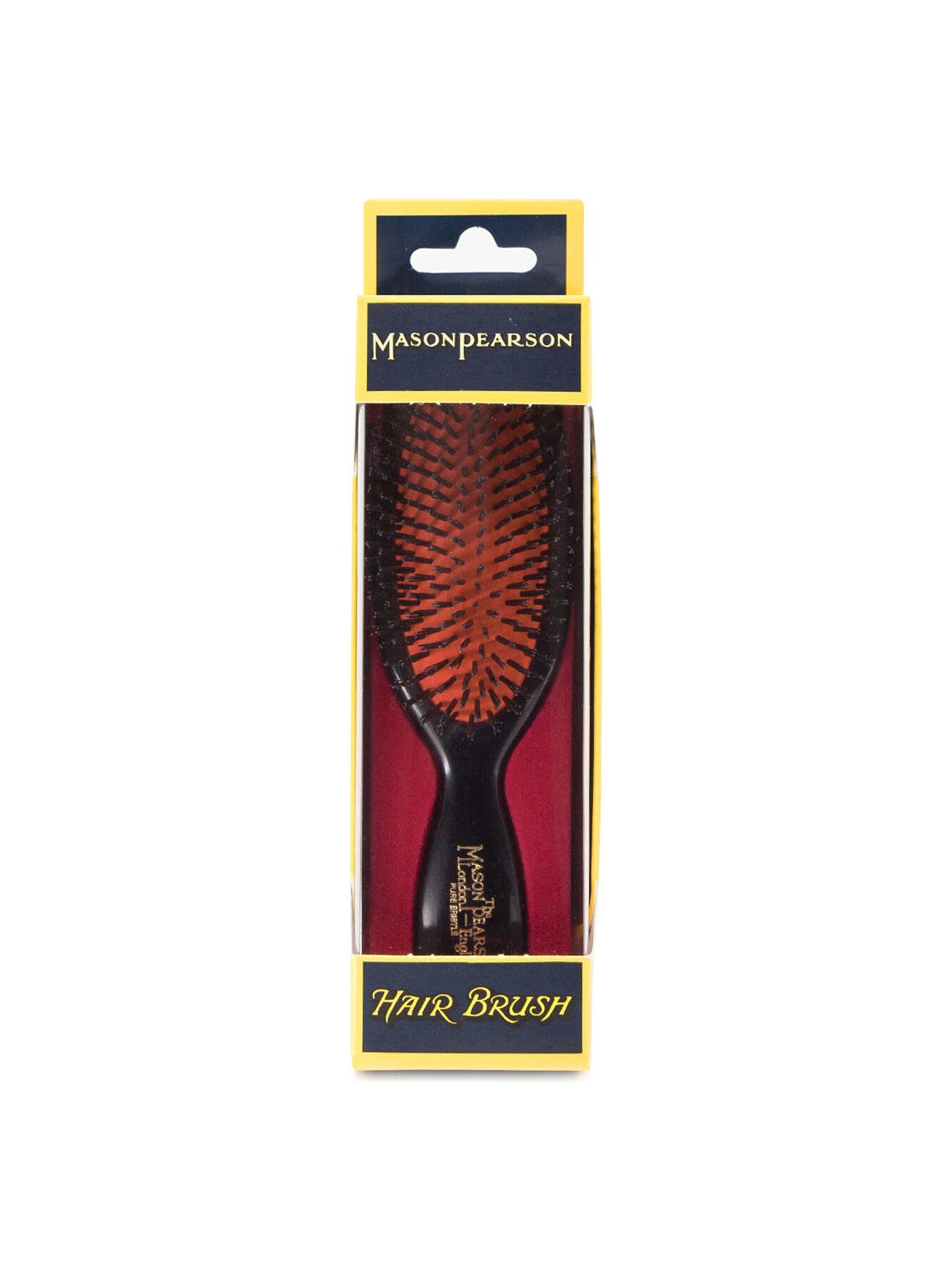 Pocket Bristle Hairbrush Dark Ruby