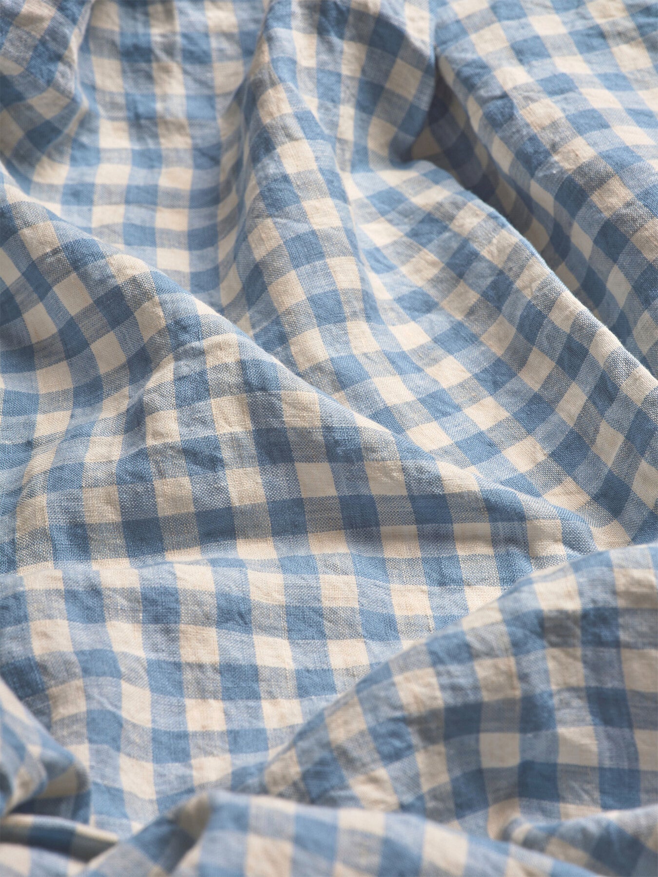 Gingham Linen Duvet Cover