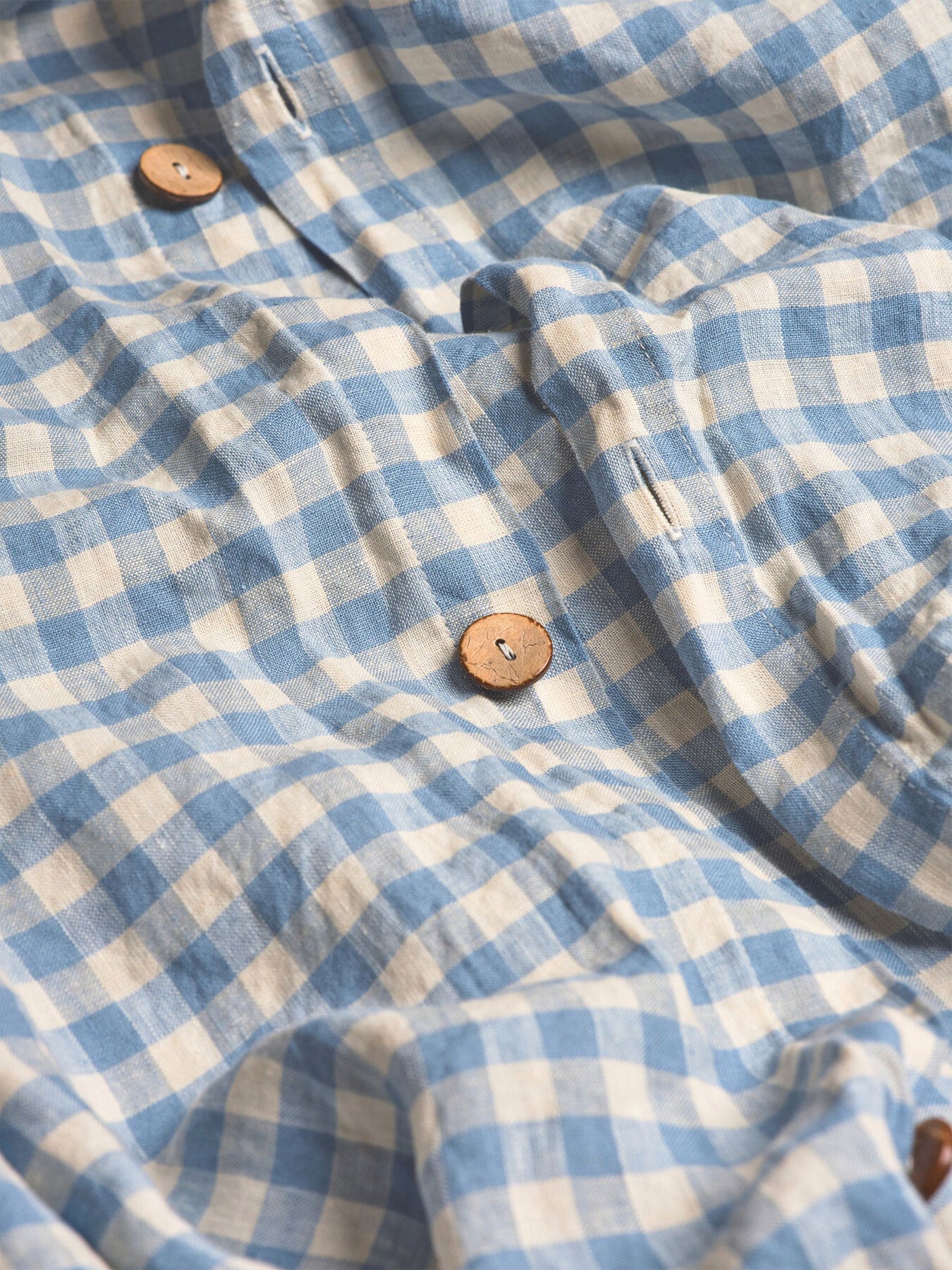 Gingham Linen Duvet Cover