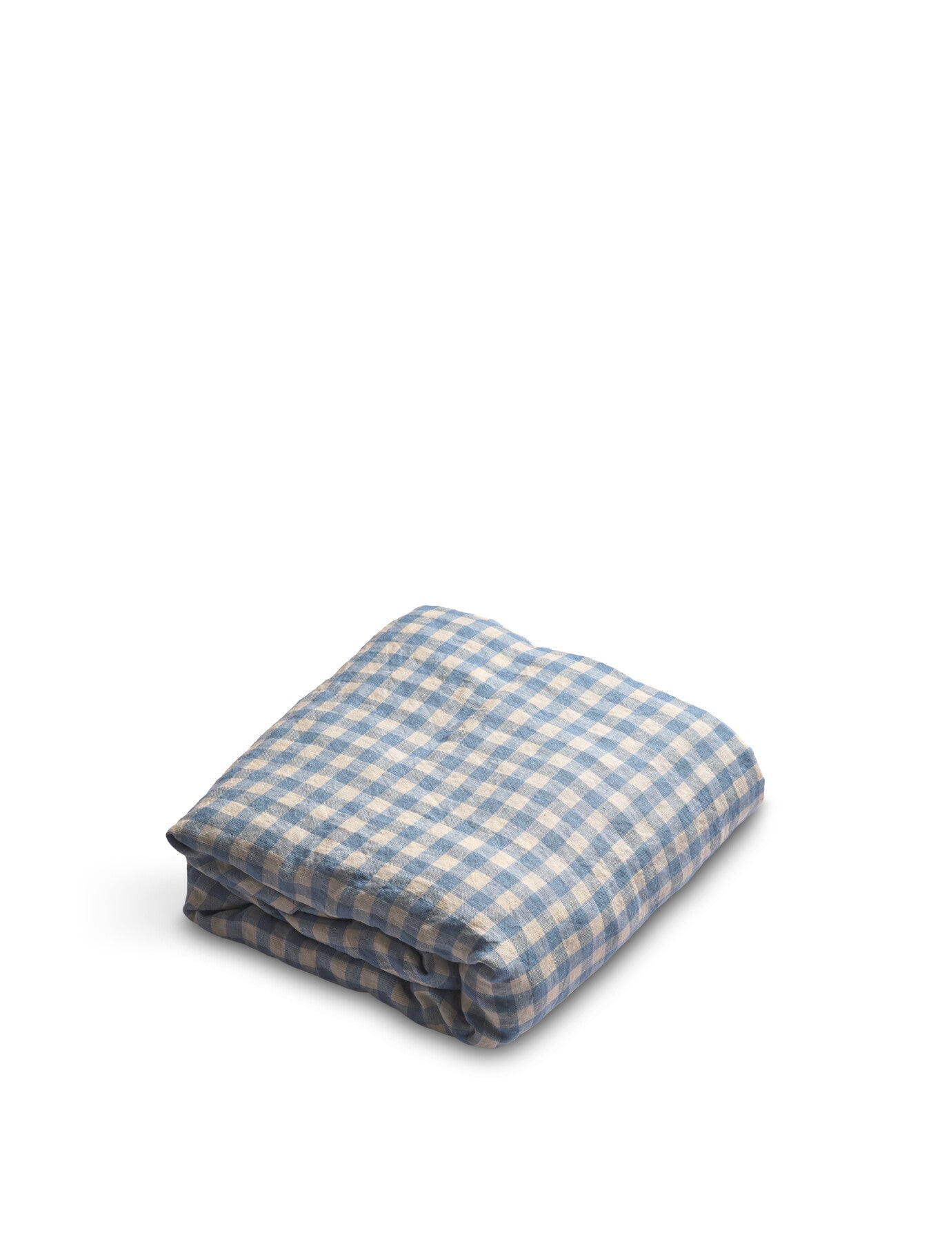 Gingham Linen Flat Sheet