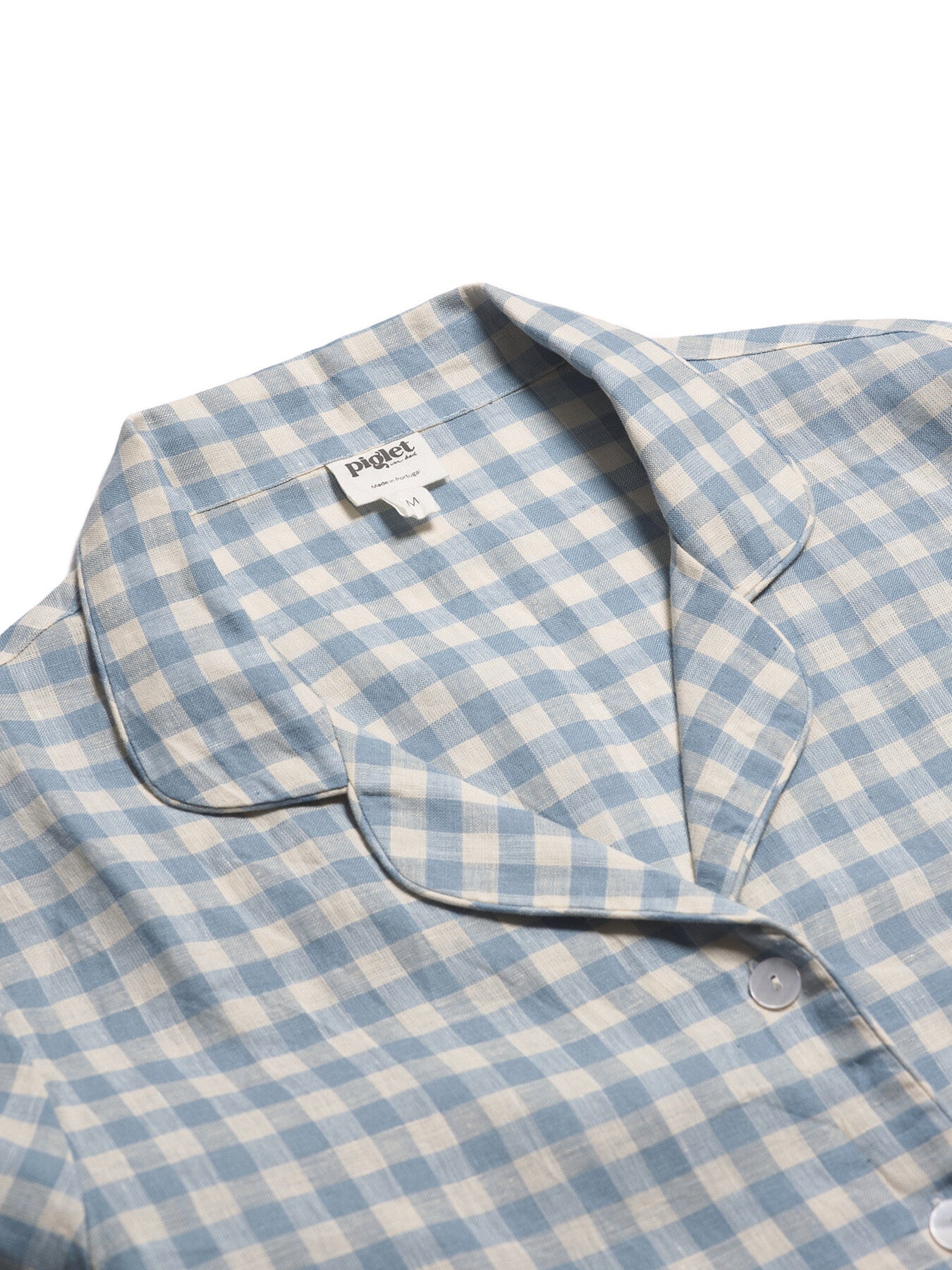 Gingham Linen Women's PJ Trouser Set