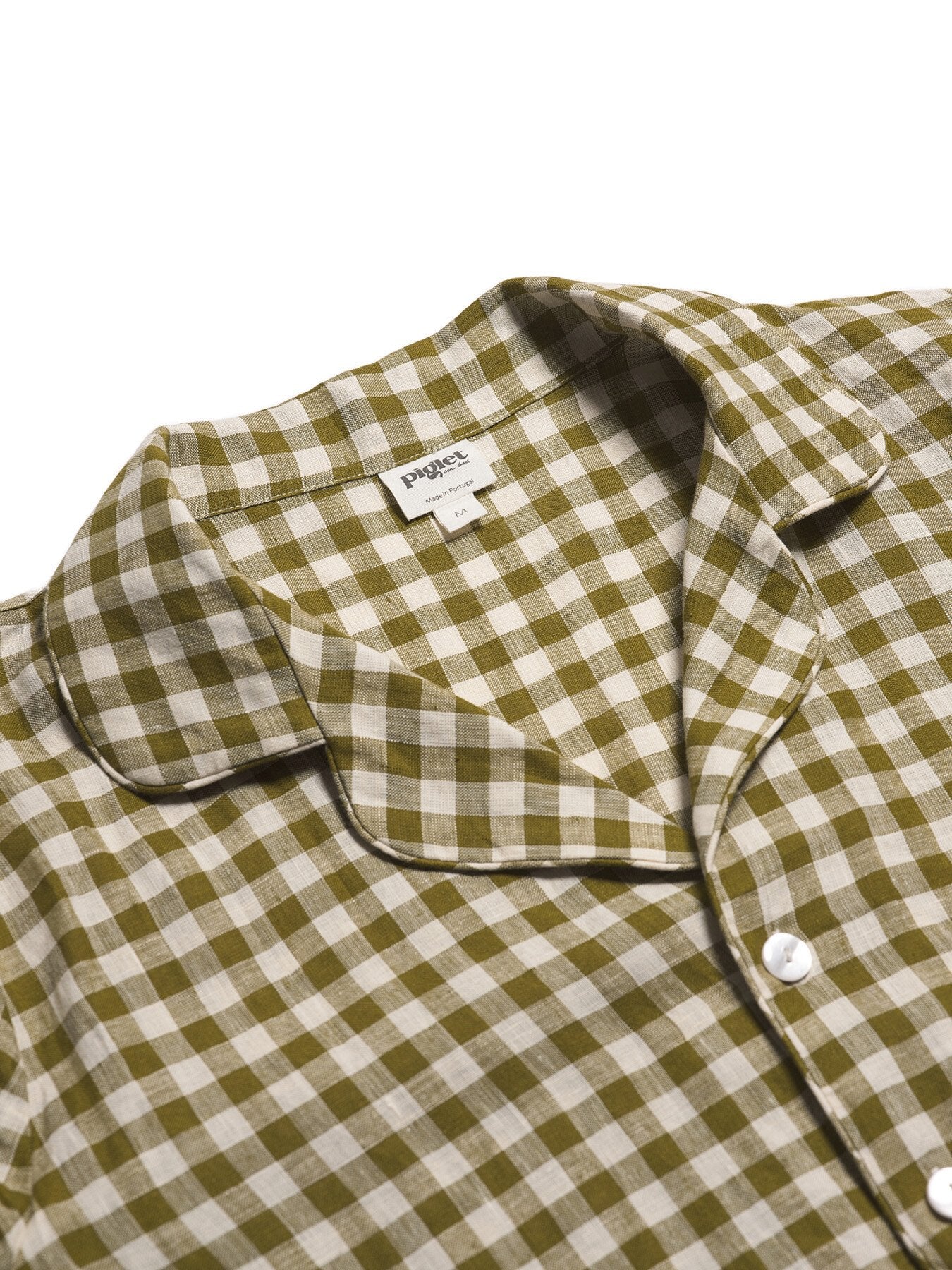 Gingham Linen Men's PJ Trouser Set