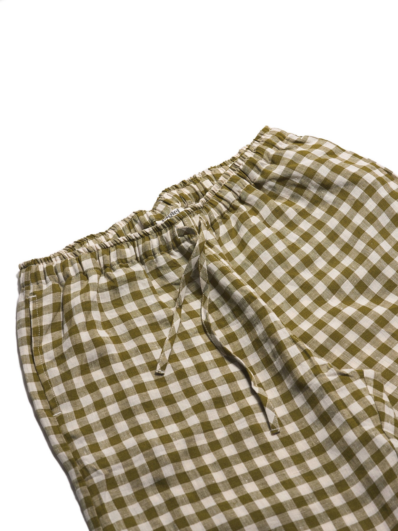 Gingham Linen Men's PJ Trouser Set