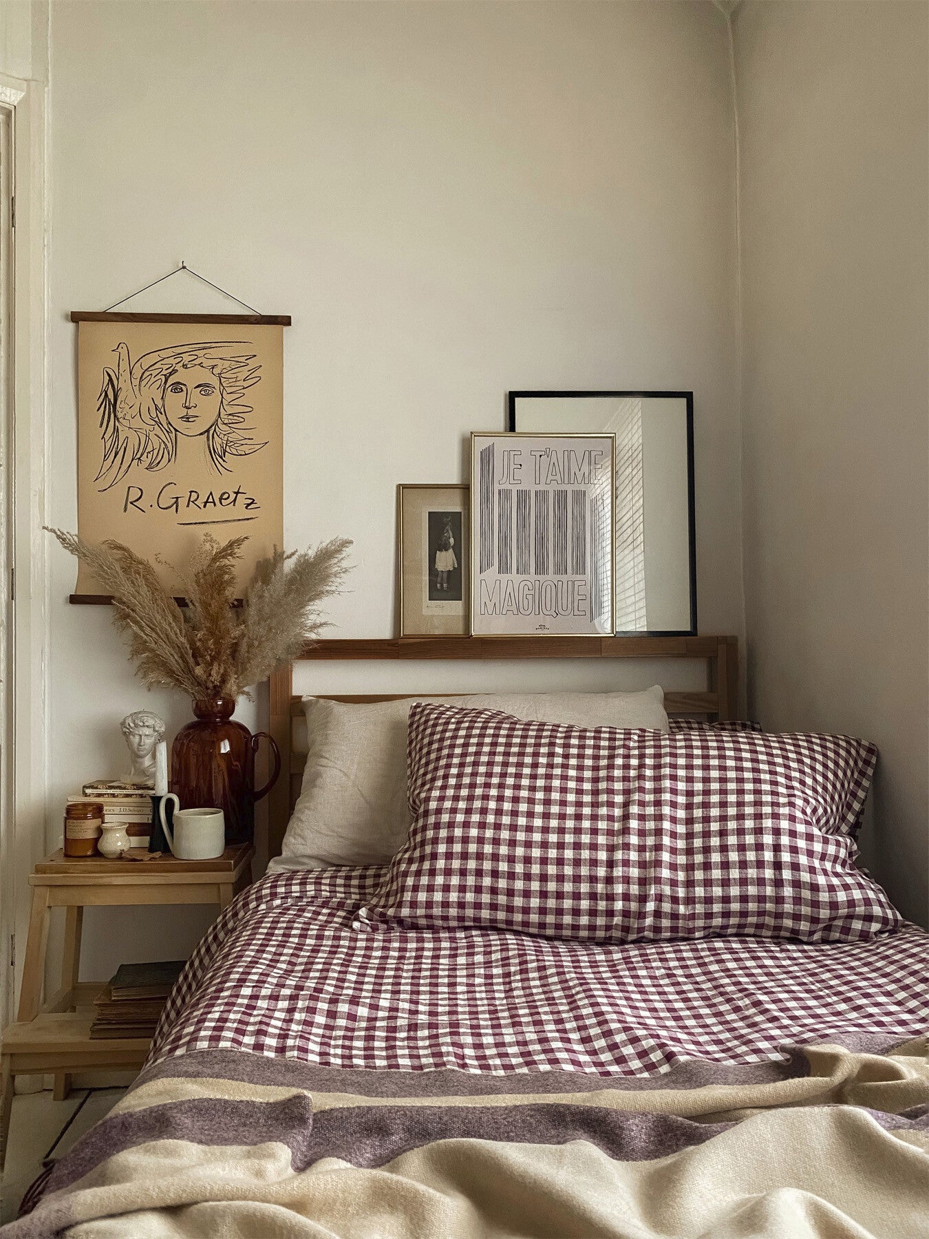 Gingham Linen Pillowcases (pair)