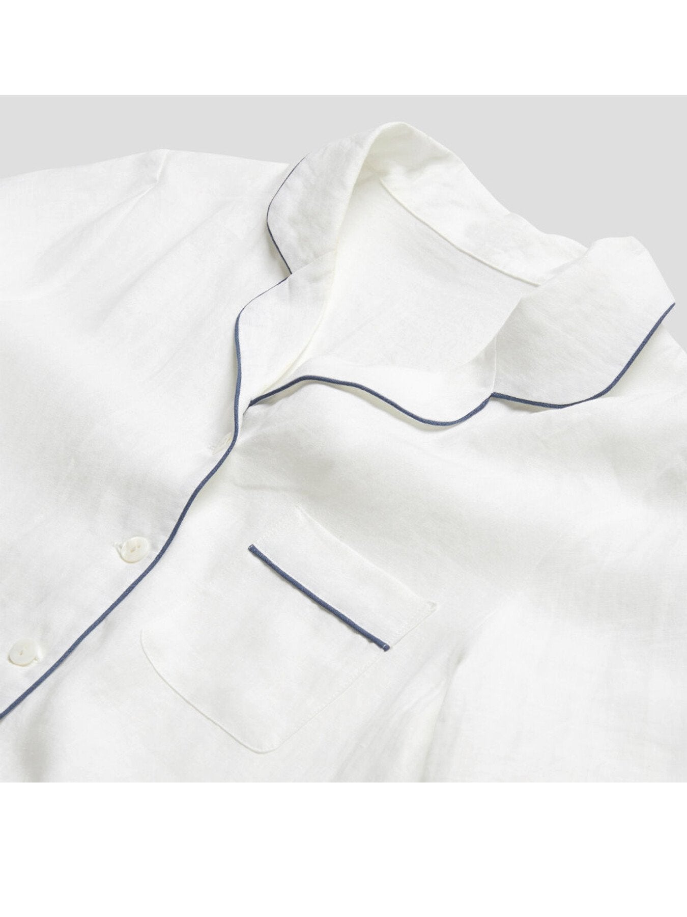 Plain Linen Women's PJ Trouser Set