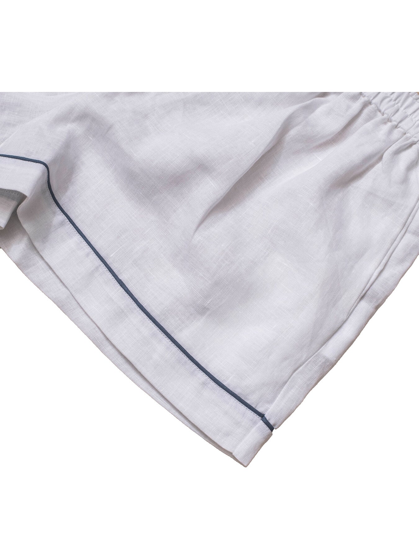 Plain Linen Women's PJ Shorts Set
