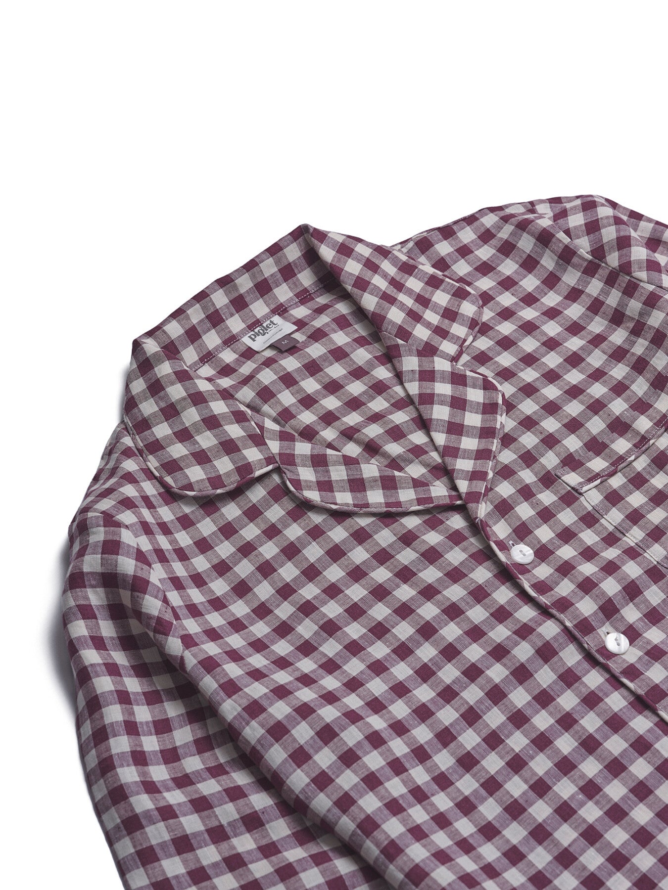 Gingham Linen Men's PJ Trouser Set