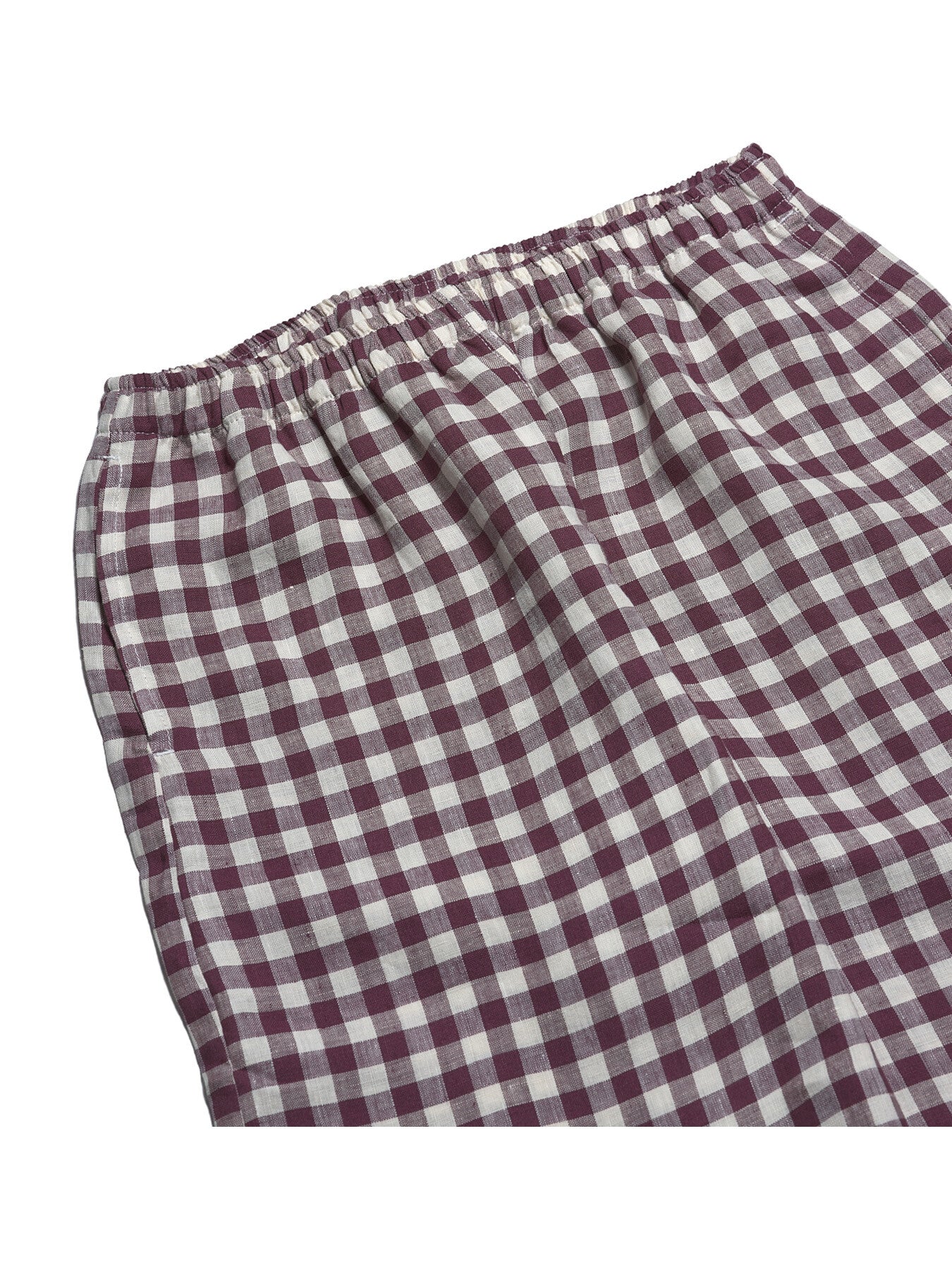 Gingham Linen Women's PJ Trouser Set