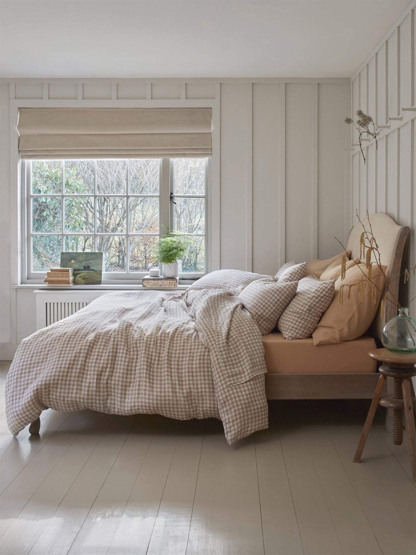 Gingham Linen Pillowcases (pair)