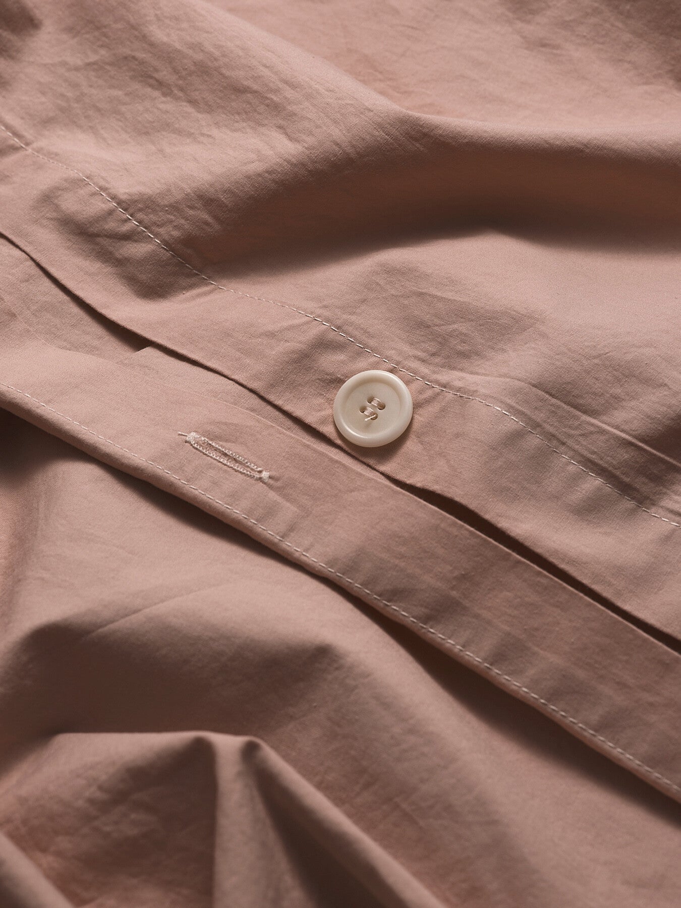 French Rose Washed Cotton Percale Duvet Cover