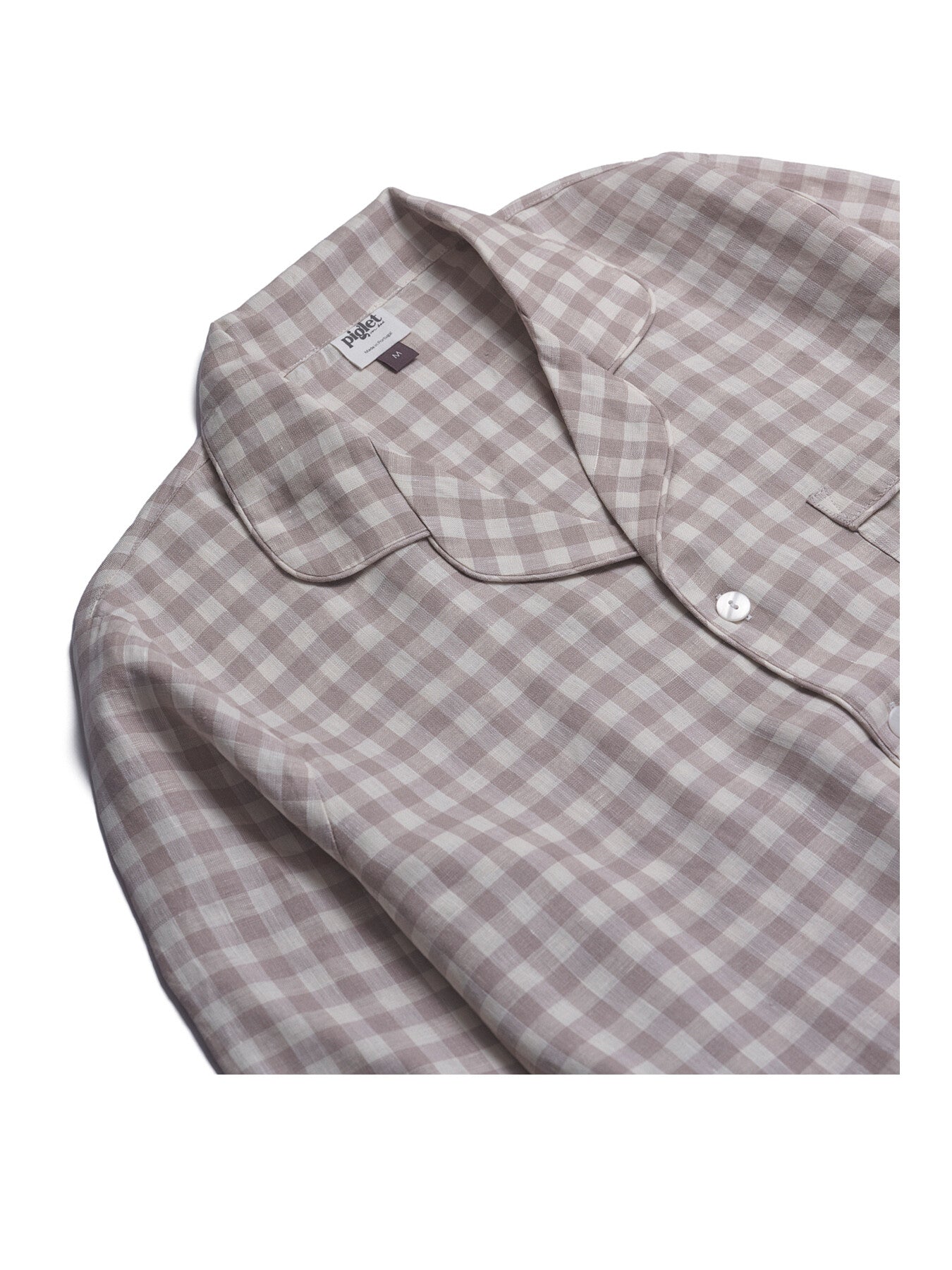 Gingham Linen Men's PJ Trouser Set