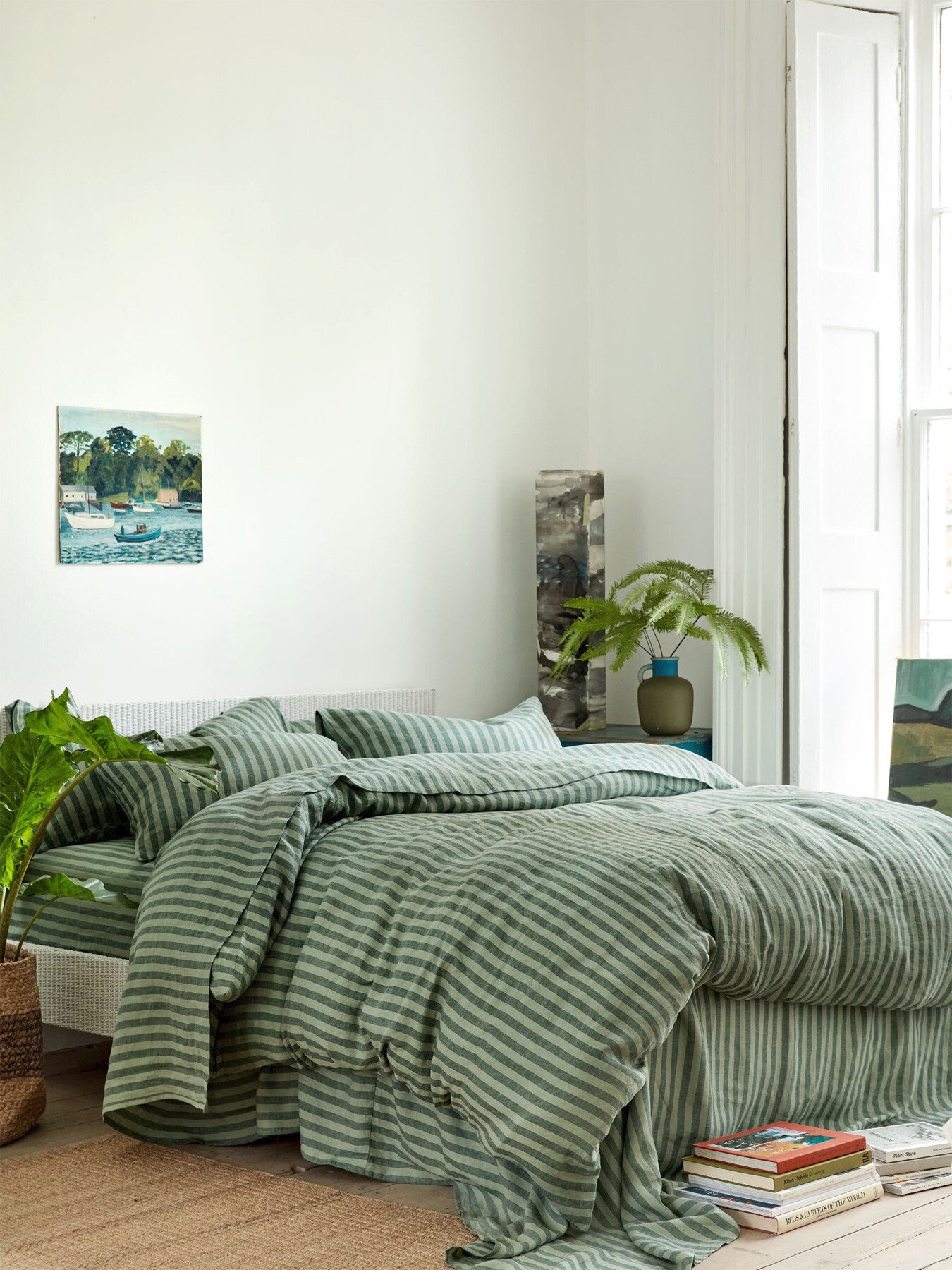 Pembroke Stripe Linen Duvet Cover