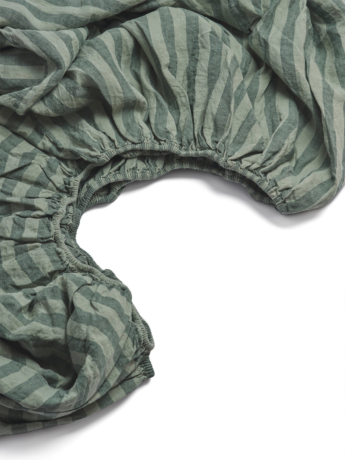 Pembroke Stripe Linen Fitted Sheet