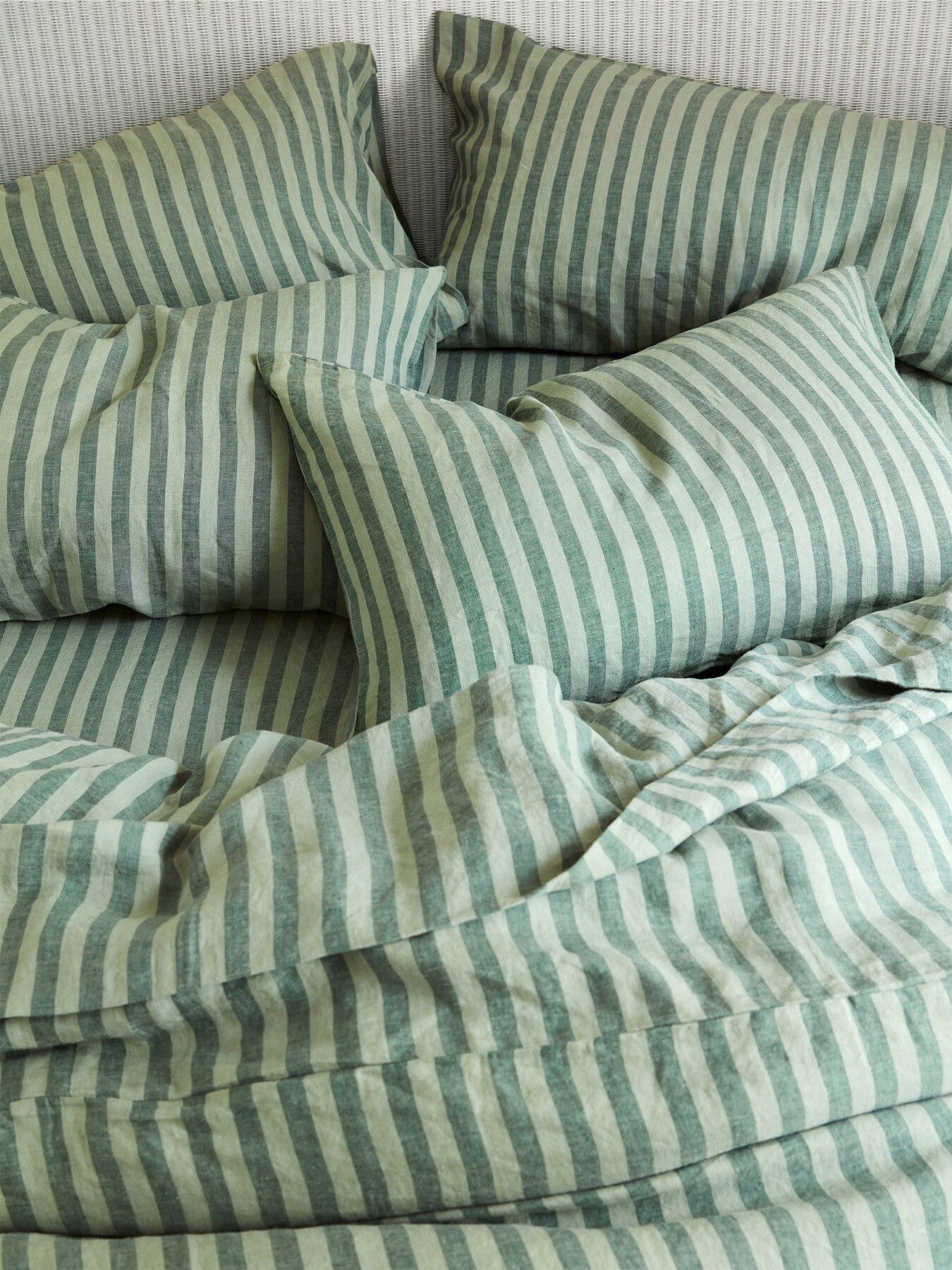 Pembroke Stripe Linen Fitted Sheet