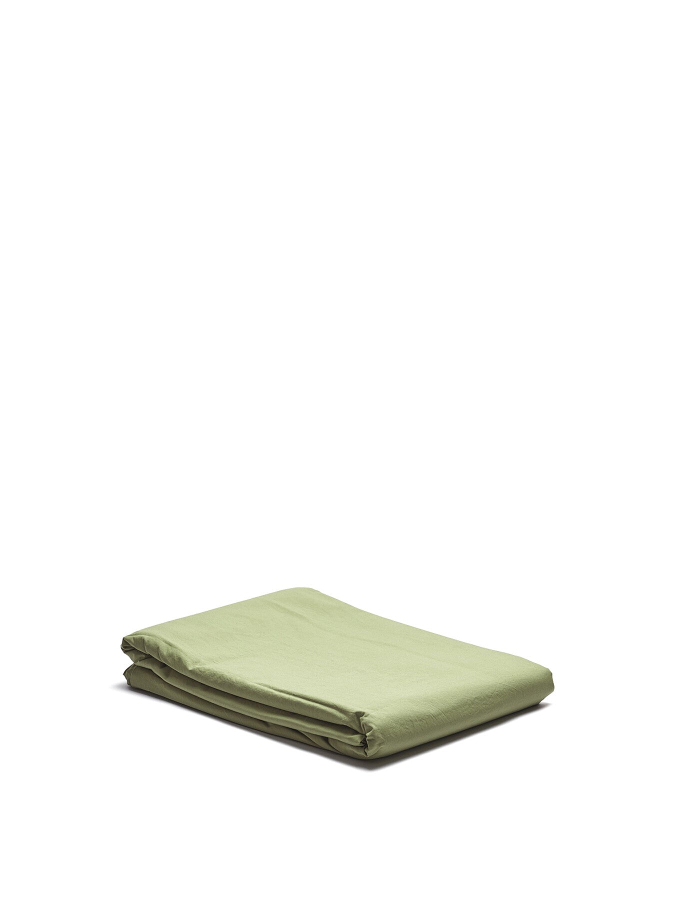 Pear Washed Cotton Percale Flat Sheet