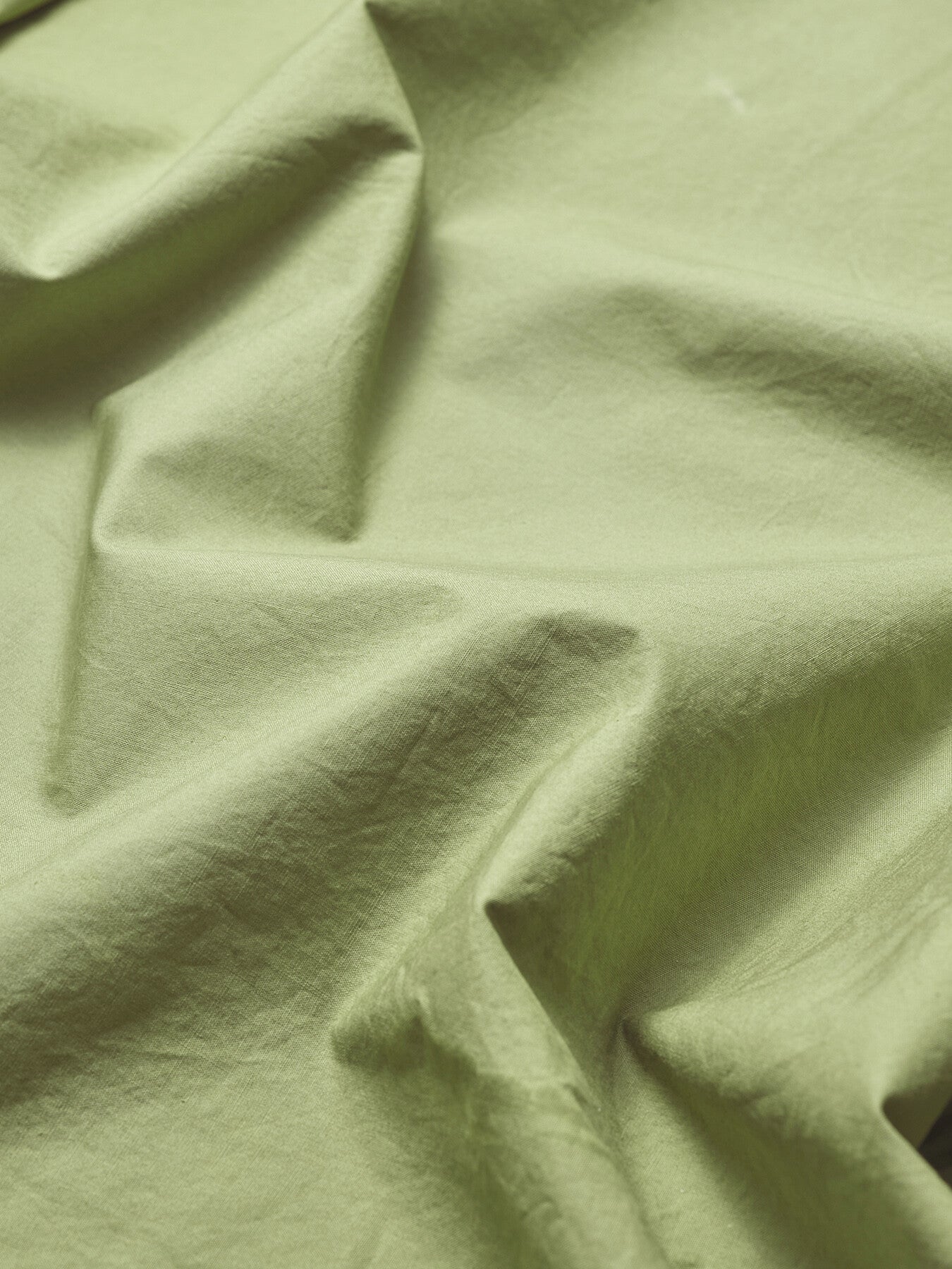 Pear Washed Cotton Percale Flat Sheet