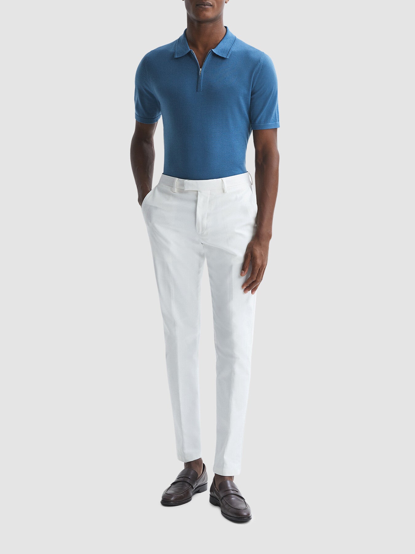 Maxwell Merino Zip Neck Polo