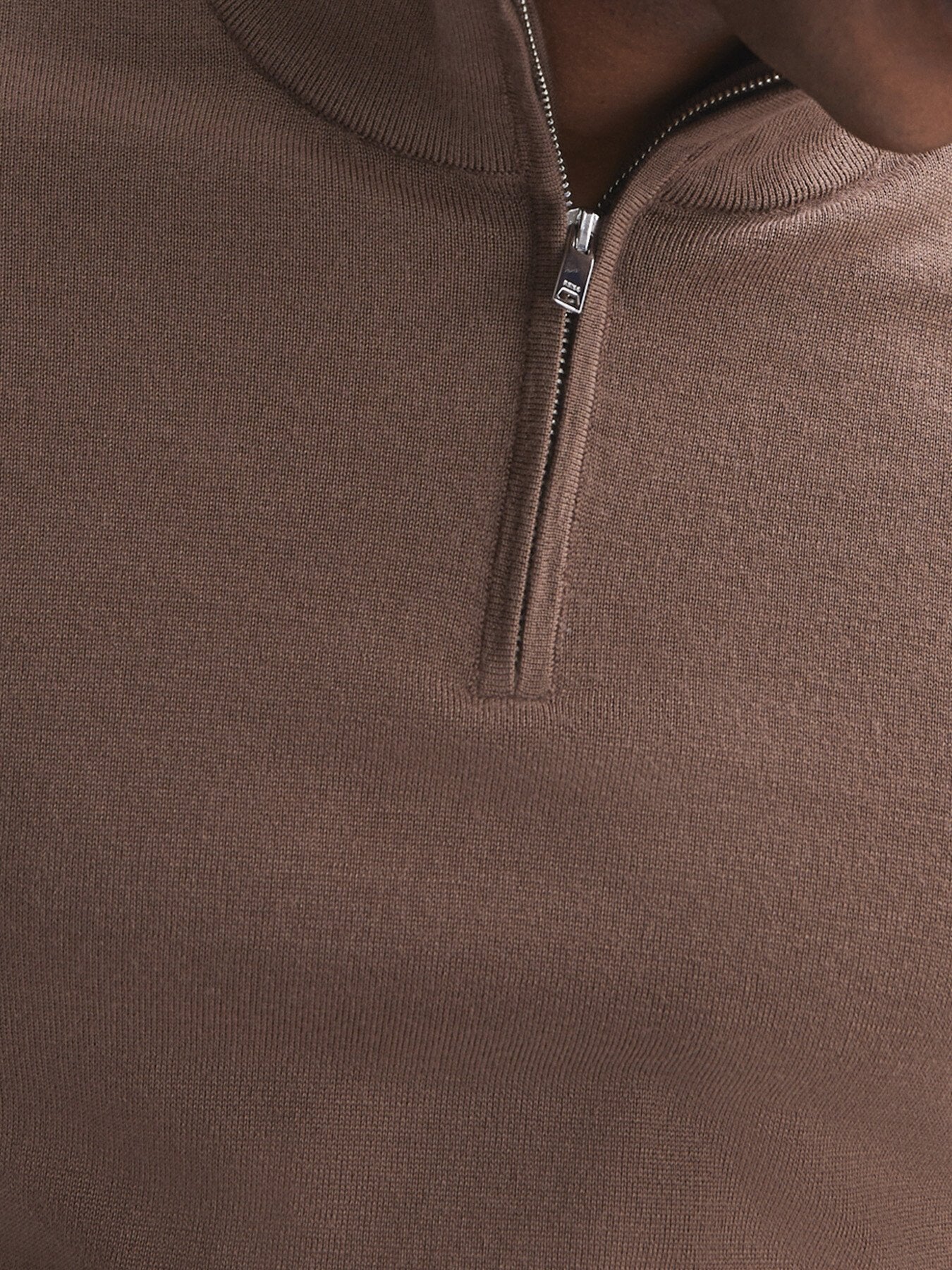 Blackhall Slim Fit Merino Wool Zip-Neck Jumper