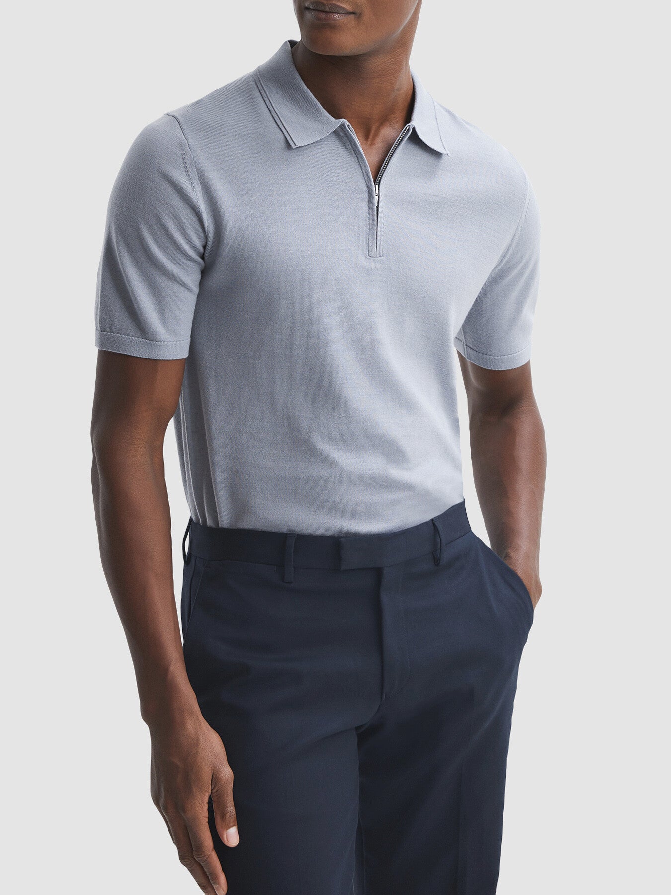 Maxwell Merino Zip Neck Polo