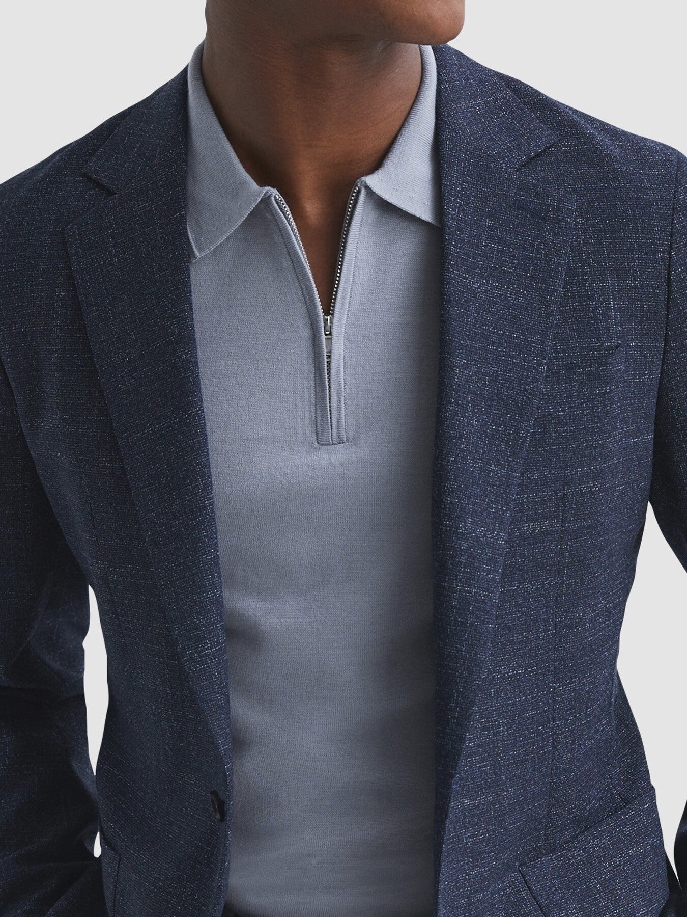 Maxwell Merino Zip Neck Polo