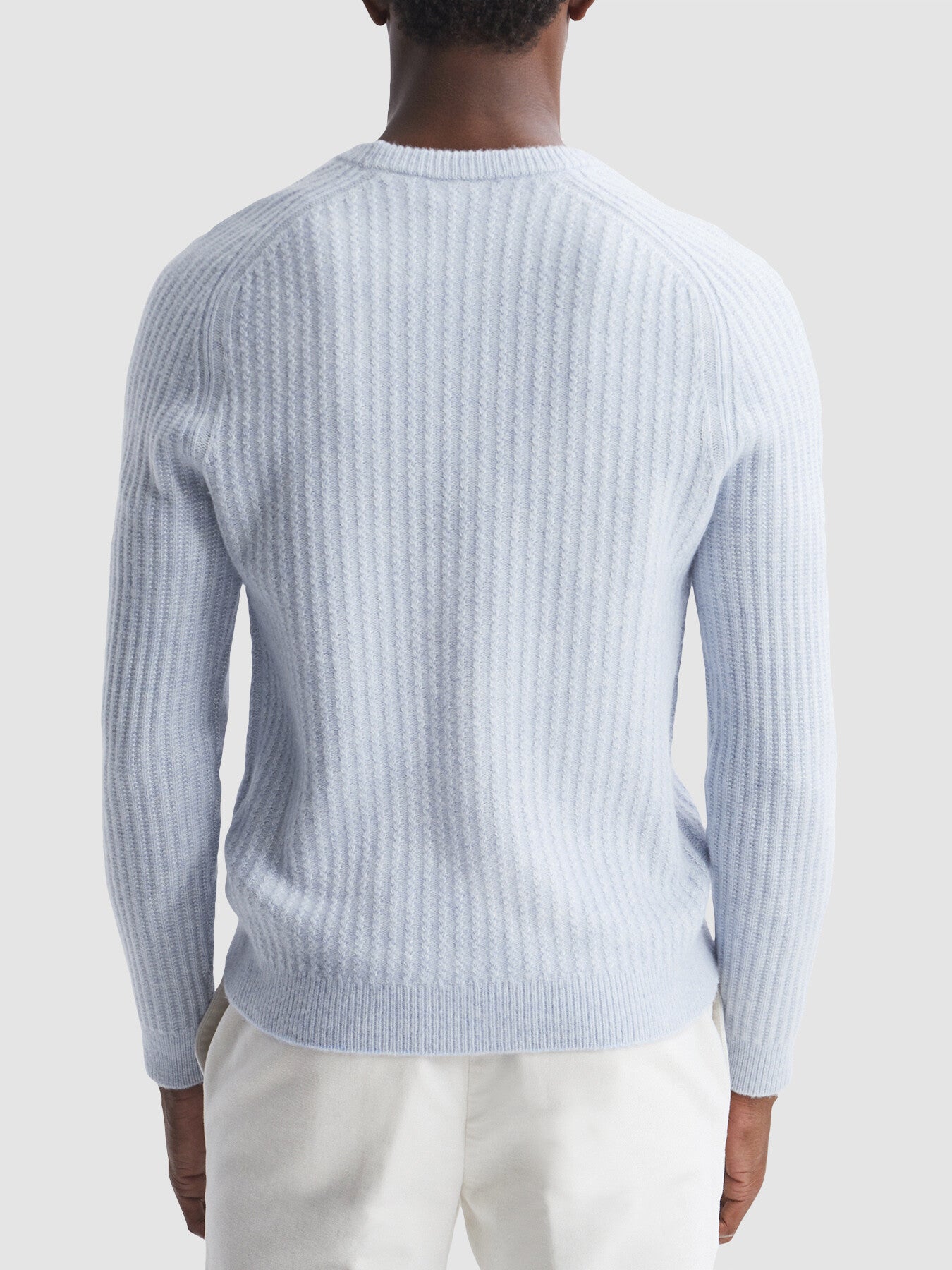 Millerson Wool-Cotton Textured Crew Neck Jumper
