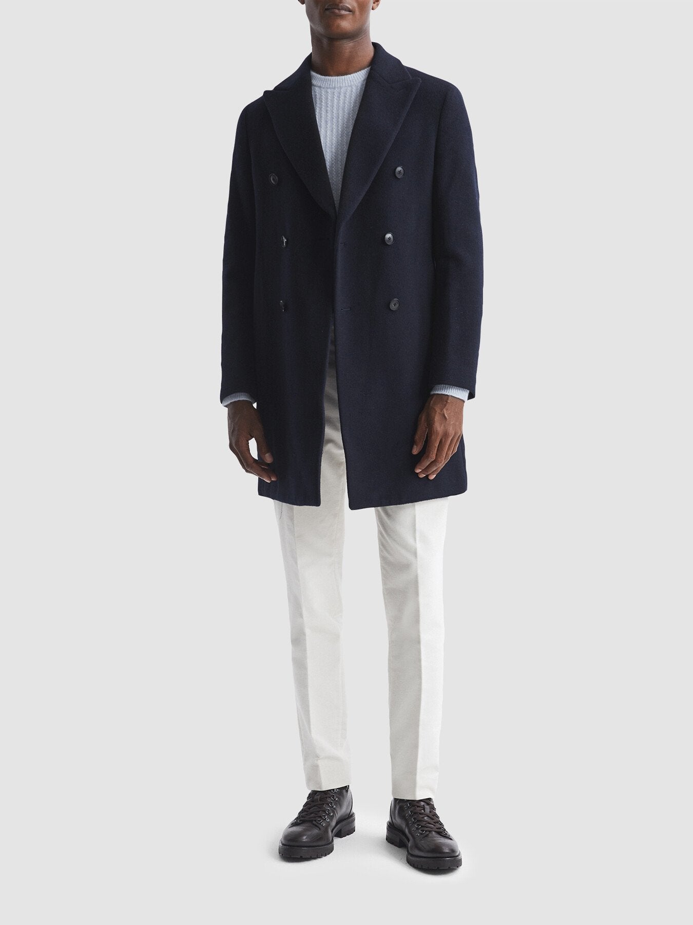 Millerson Wool-Cotton Textured Crew Neck Jumper