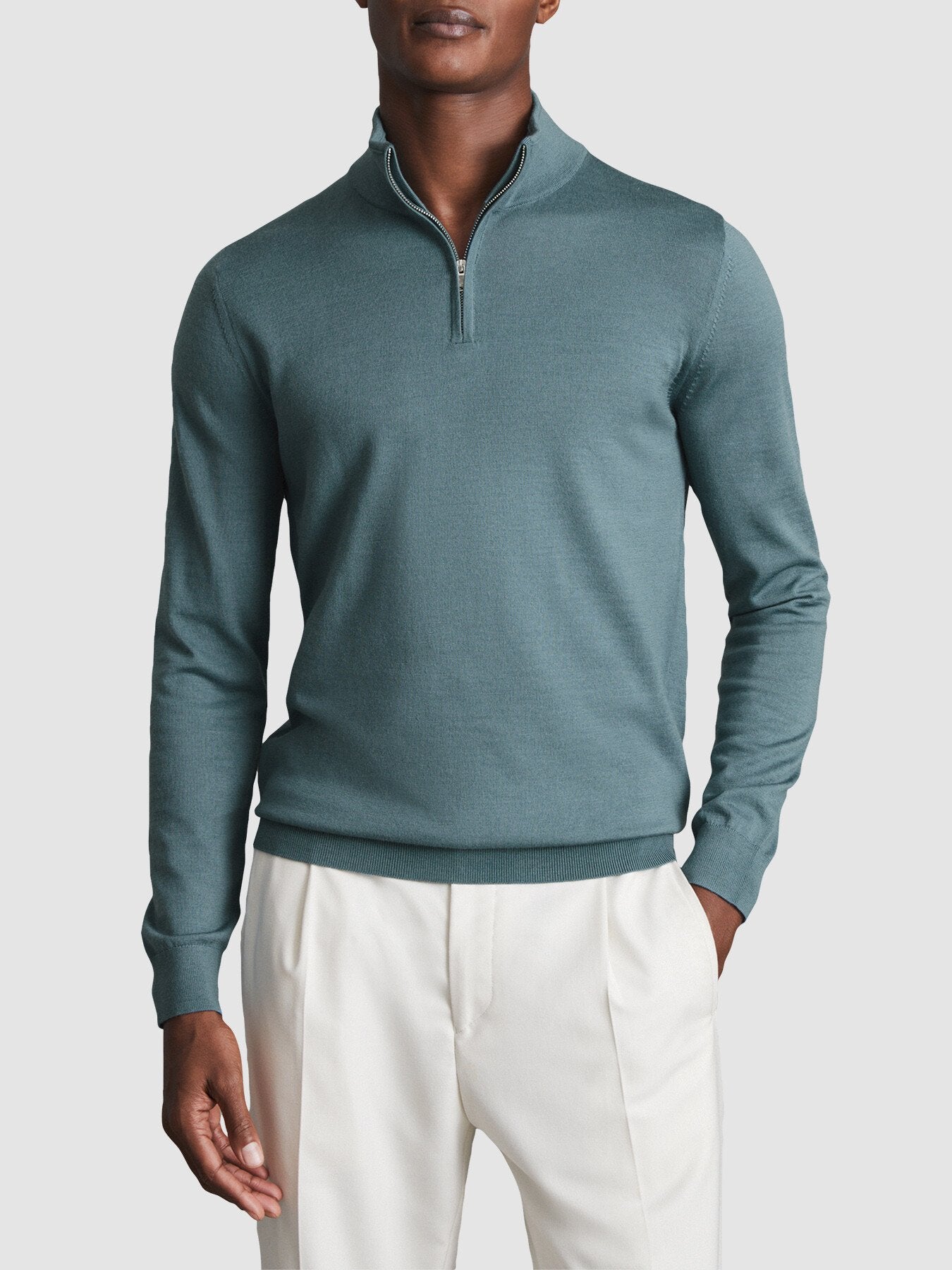 Blackhall Merino Wool Half-Zip Funnel Neck Jumper