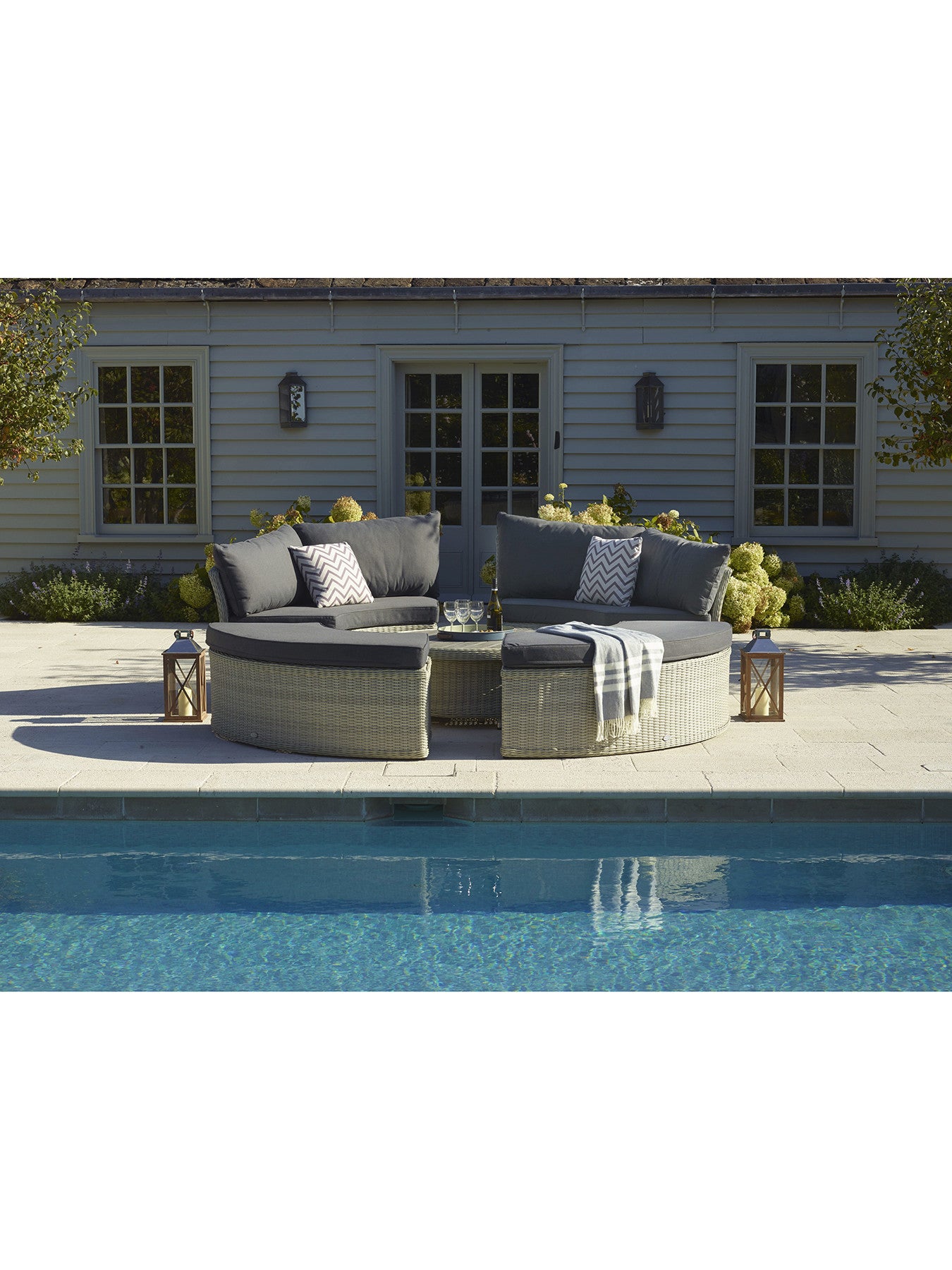 Monterey Large Modular Casual Dining Table Set