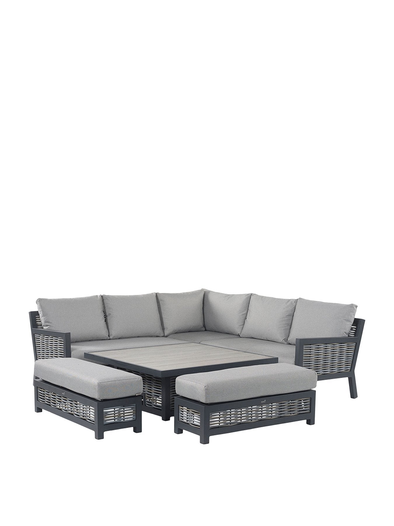 Portofino Modular Sofa with Adjustable Dining Table & 2 Ben