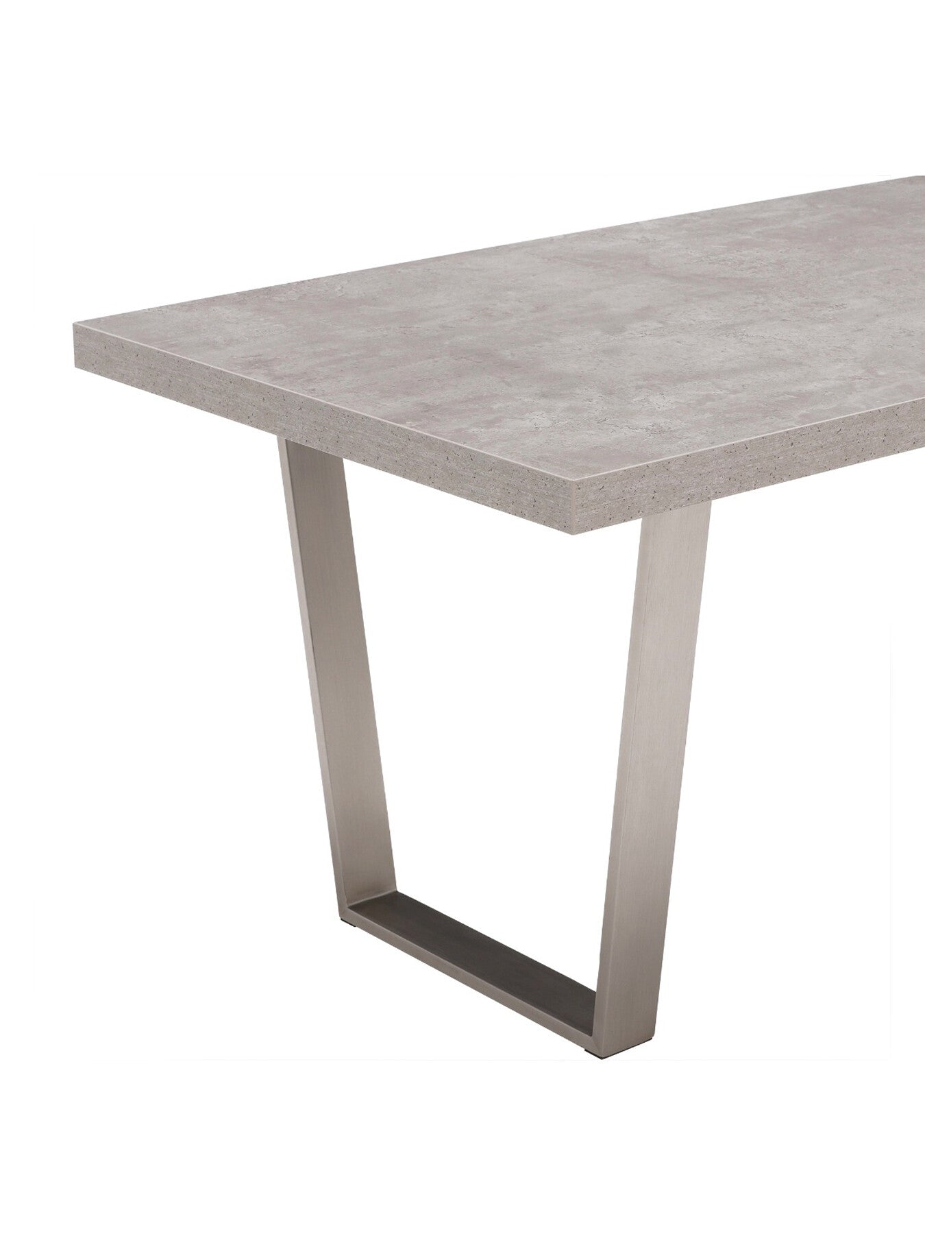 Halmstad Concrete Effect 200cm Dining Table, Seats 4-6