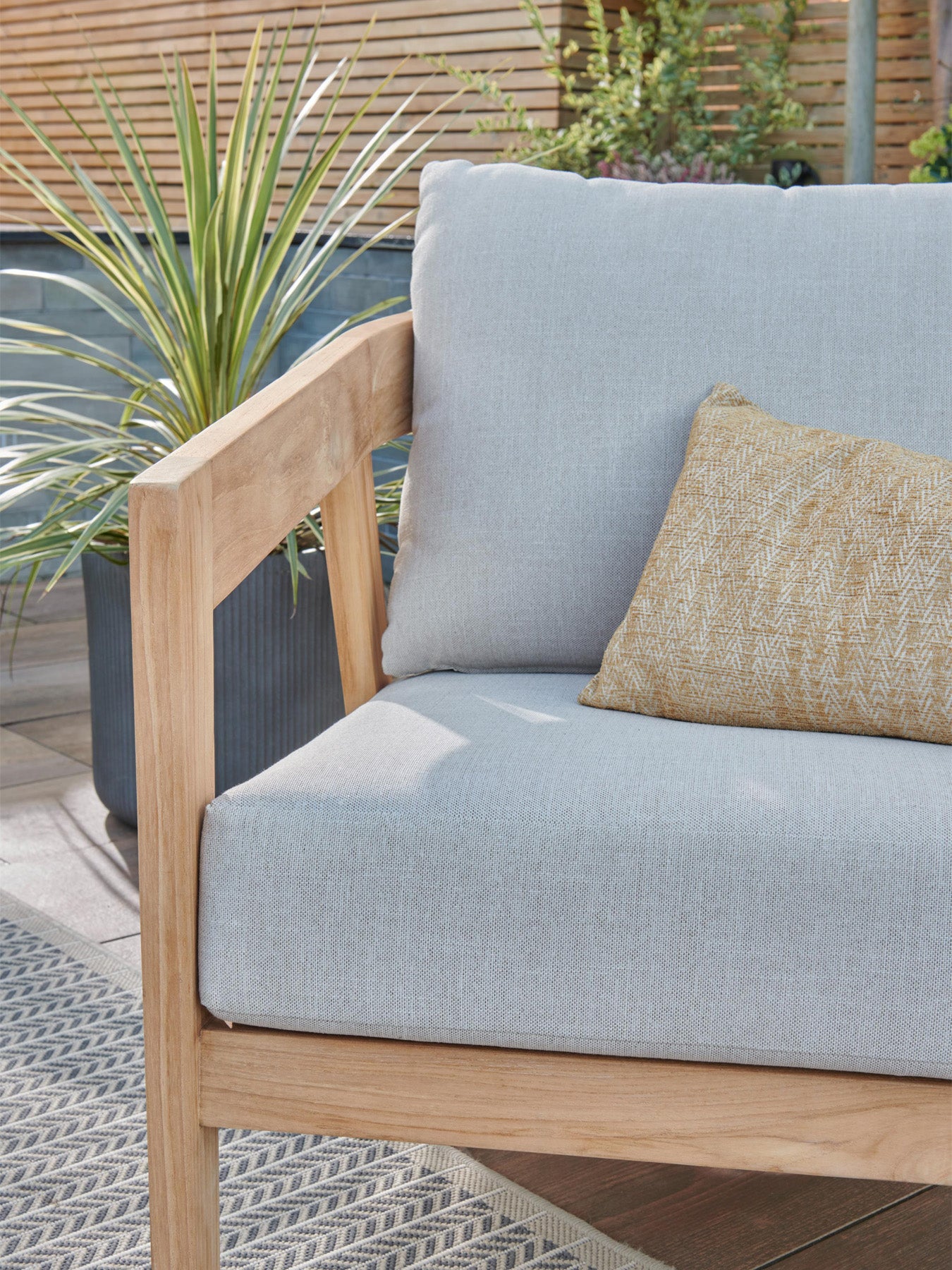 Kubu Lounge Set with 2 Seater Sofa 2 Lounge Chairs & Coffee Table