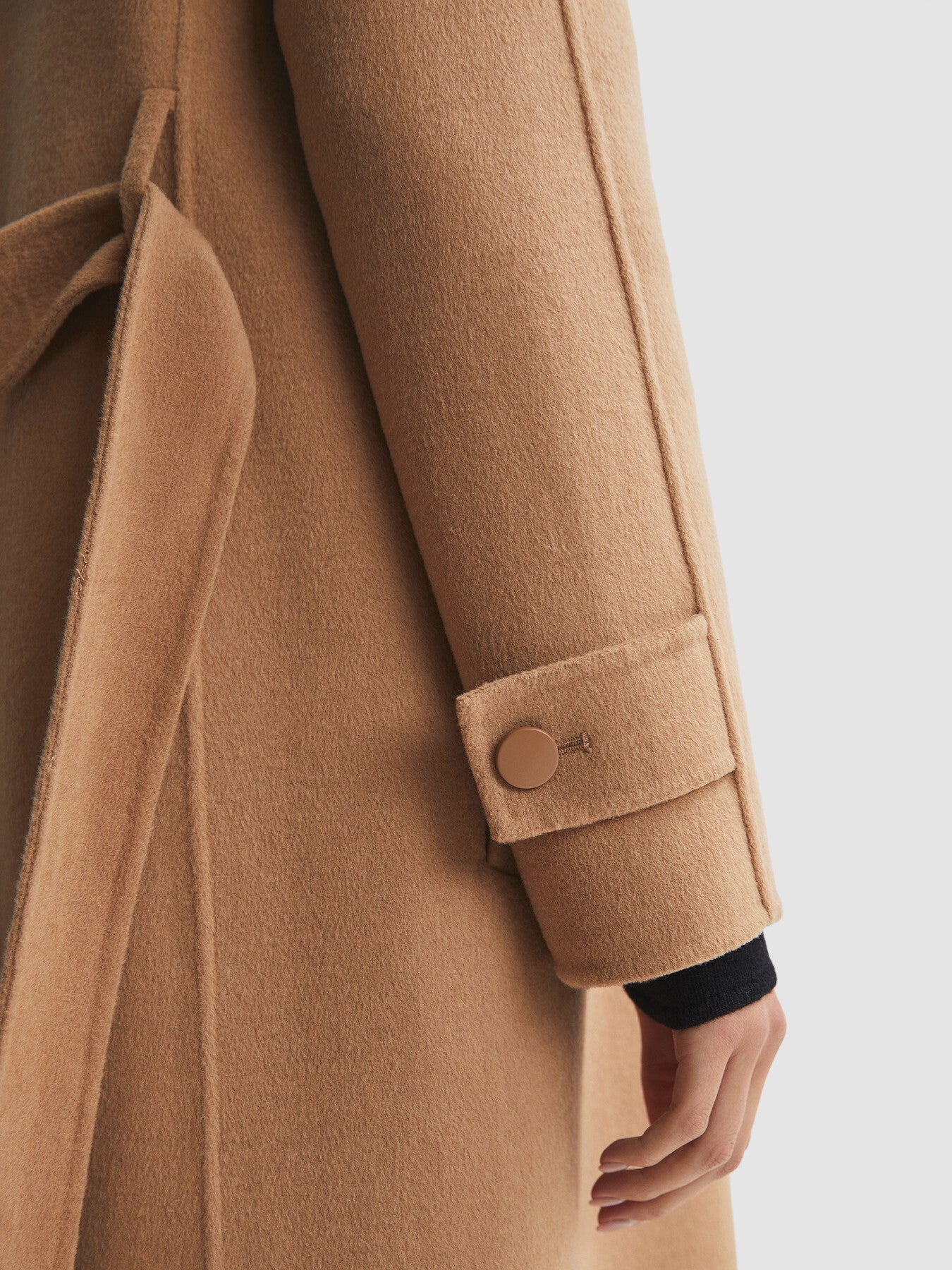 Emile Wool Belted Blindseam Coat