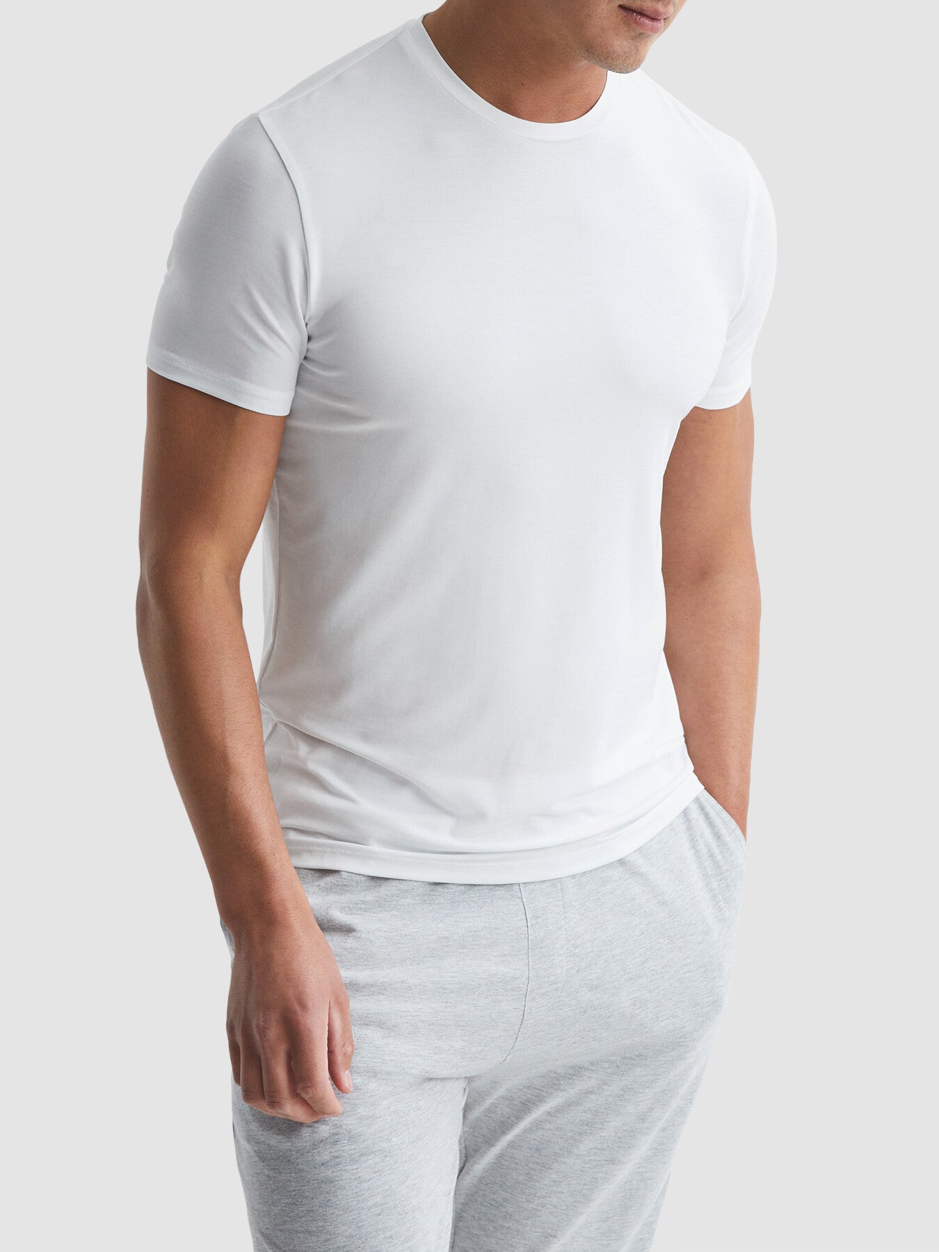 Aspen Crew Neck Mercerised Cotton Jersey T-Shirt