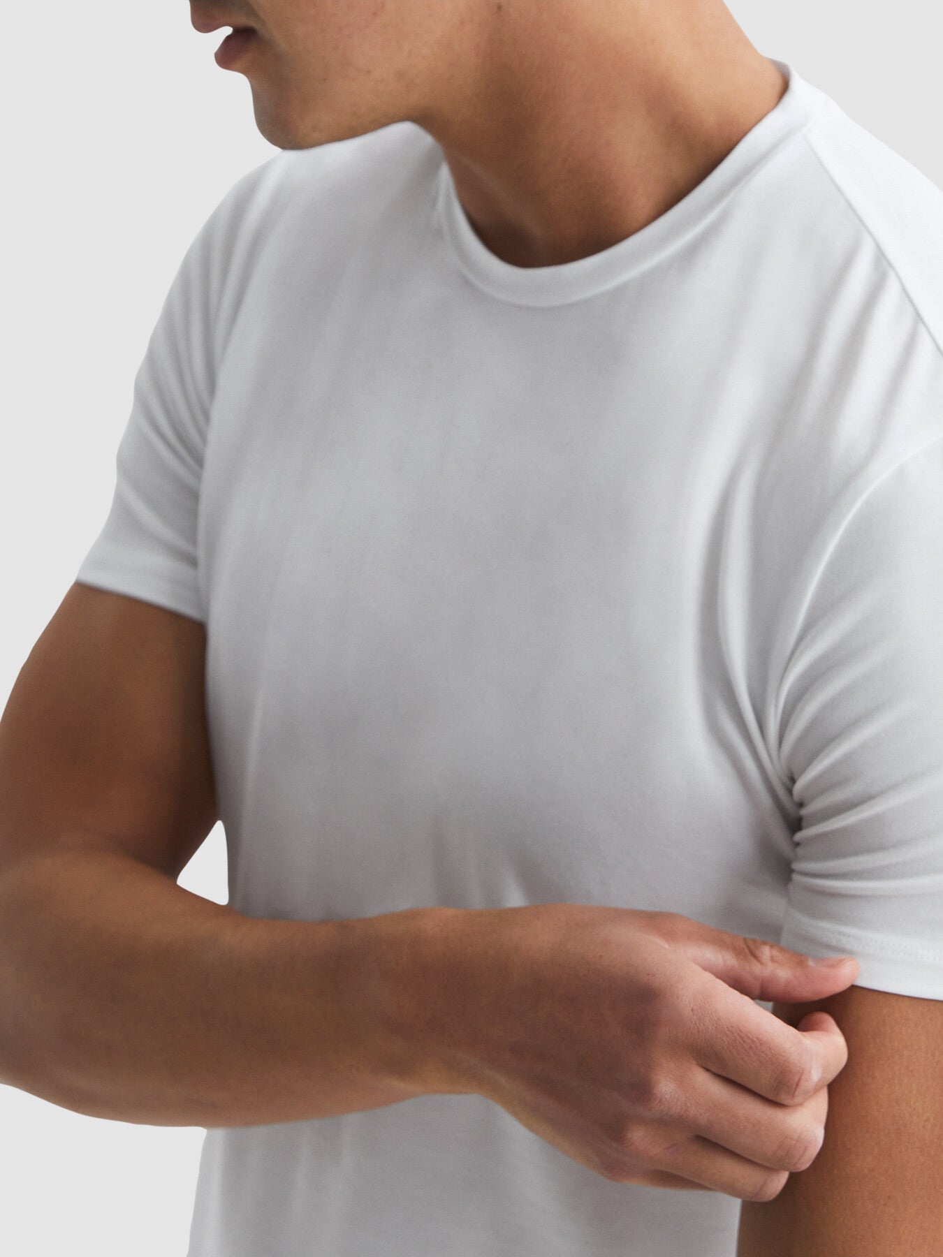 Aspen Crew Neck Mercerised Cotton Jersey T-Shirt