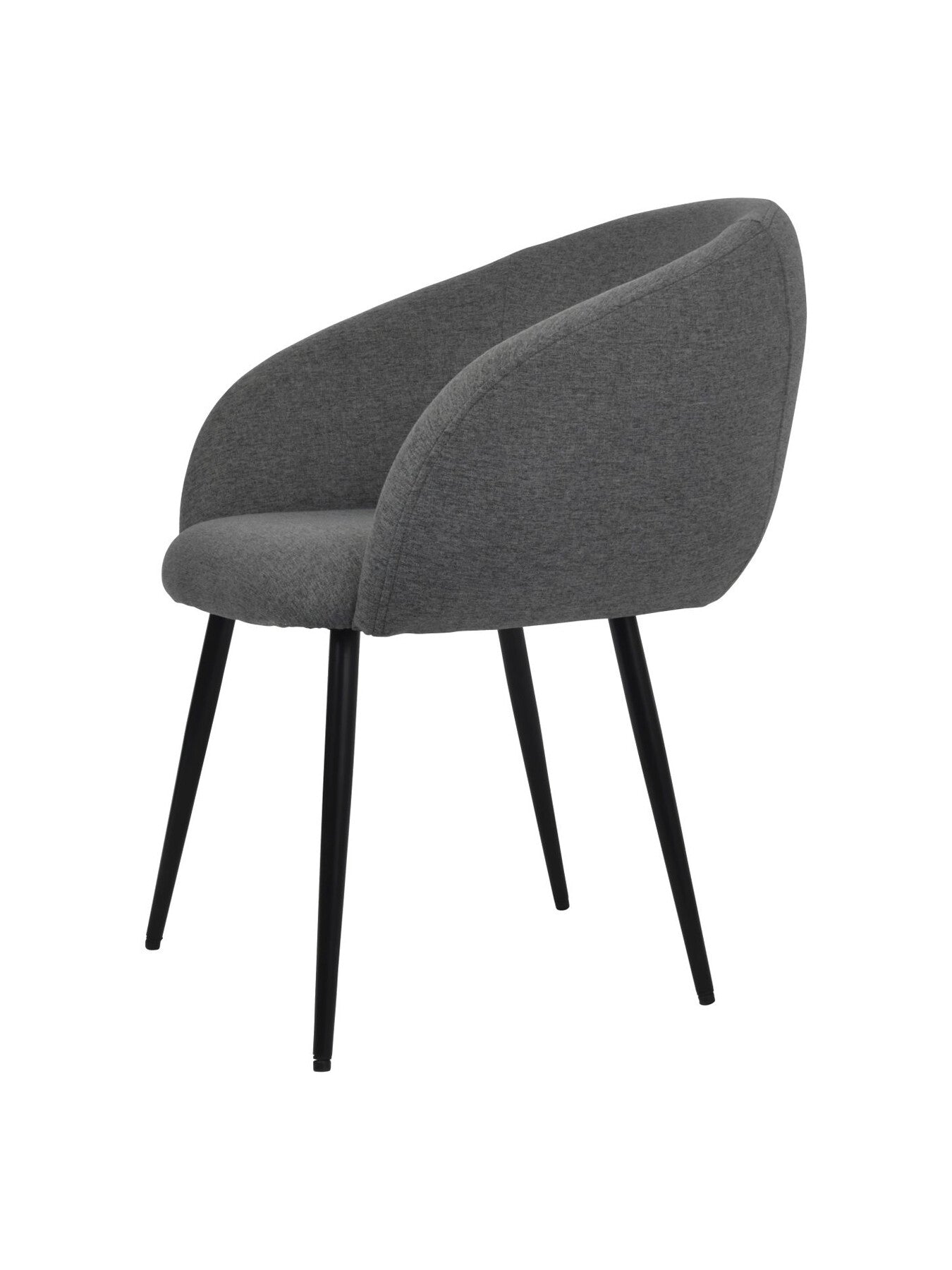 Langley Dining Chair in Smoke Fabric