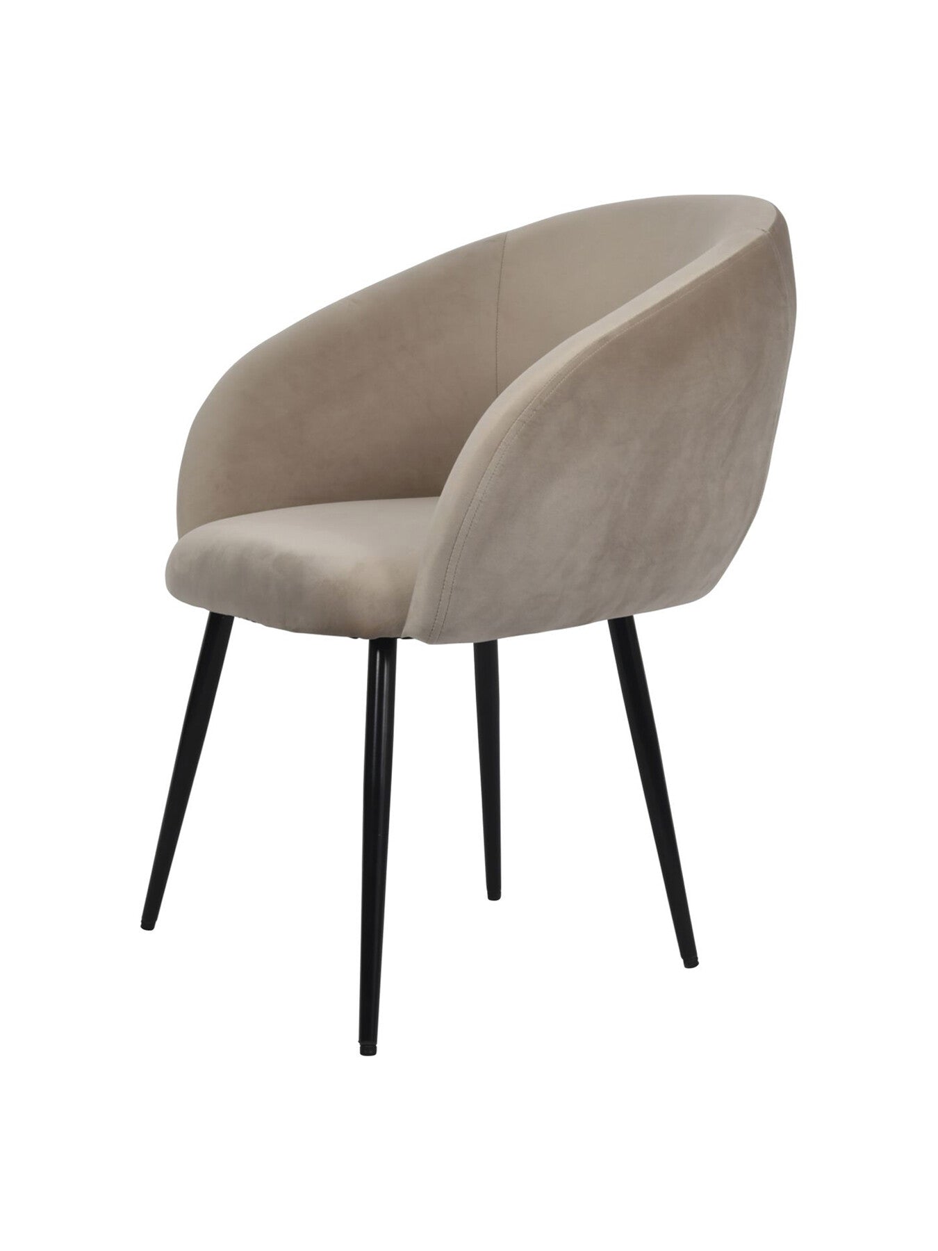 Langley Dining Chair in Smokey Velvet