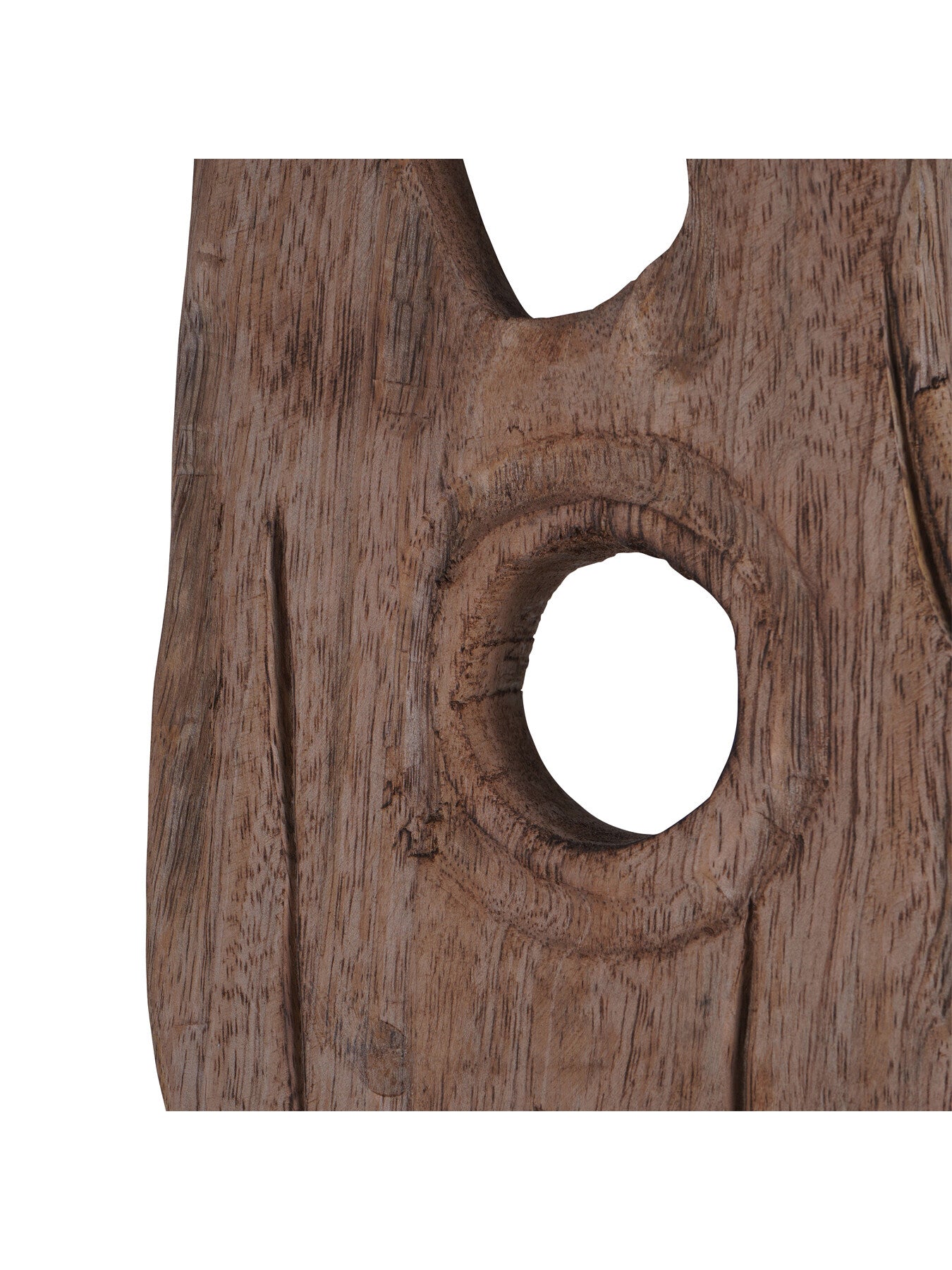 Carved Wood Textured  Sculpture Large