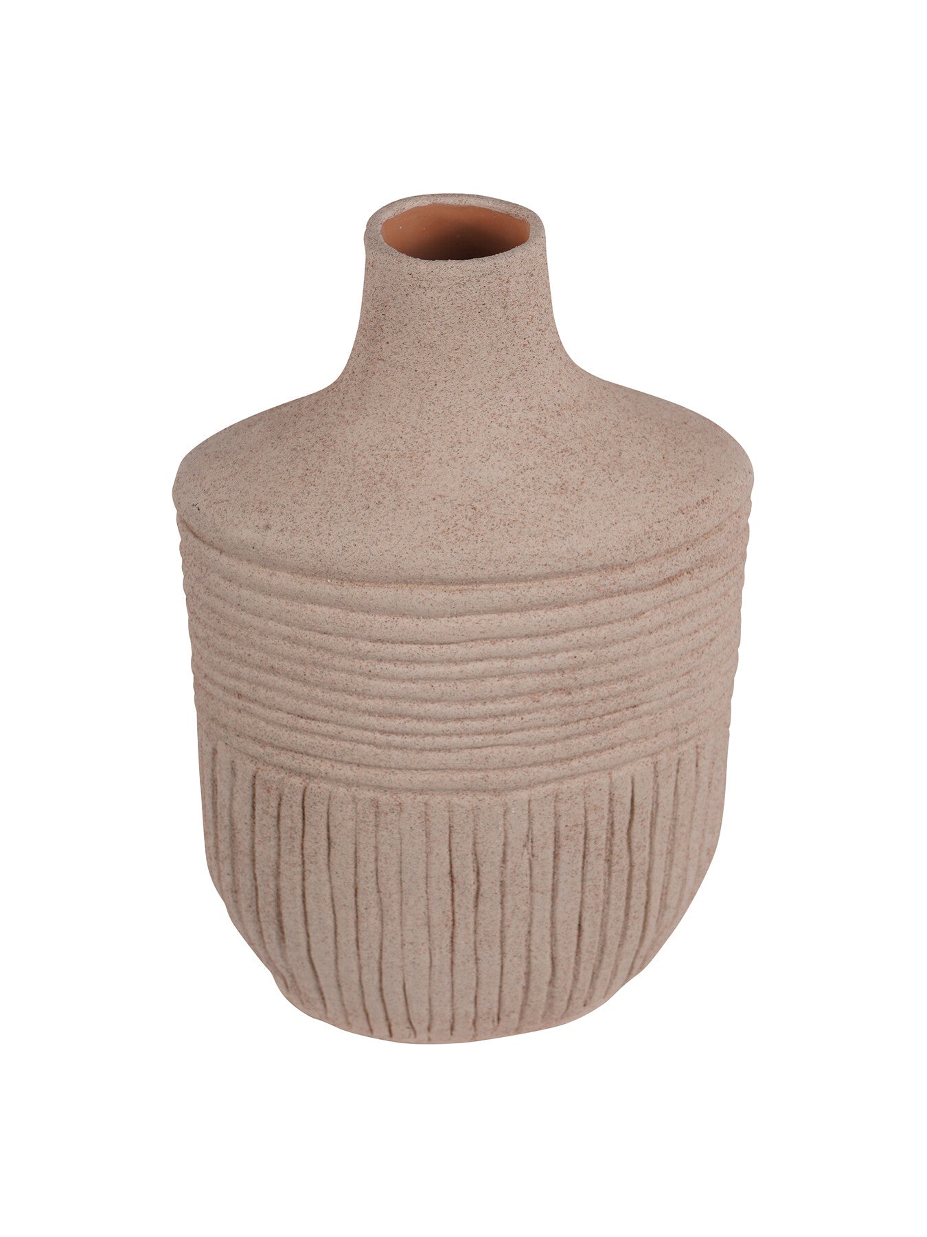 Brushed Textured Finish  Vase