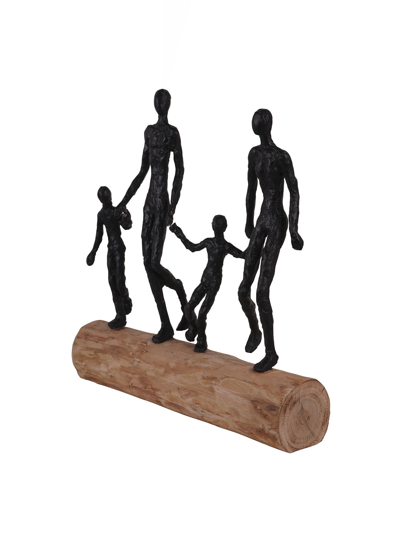Loving Family on Wooden Stand