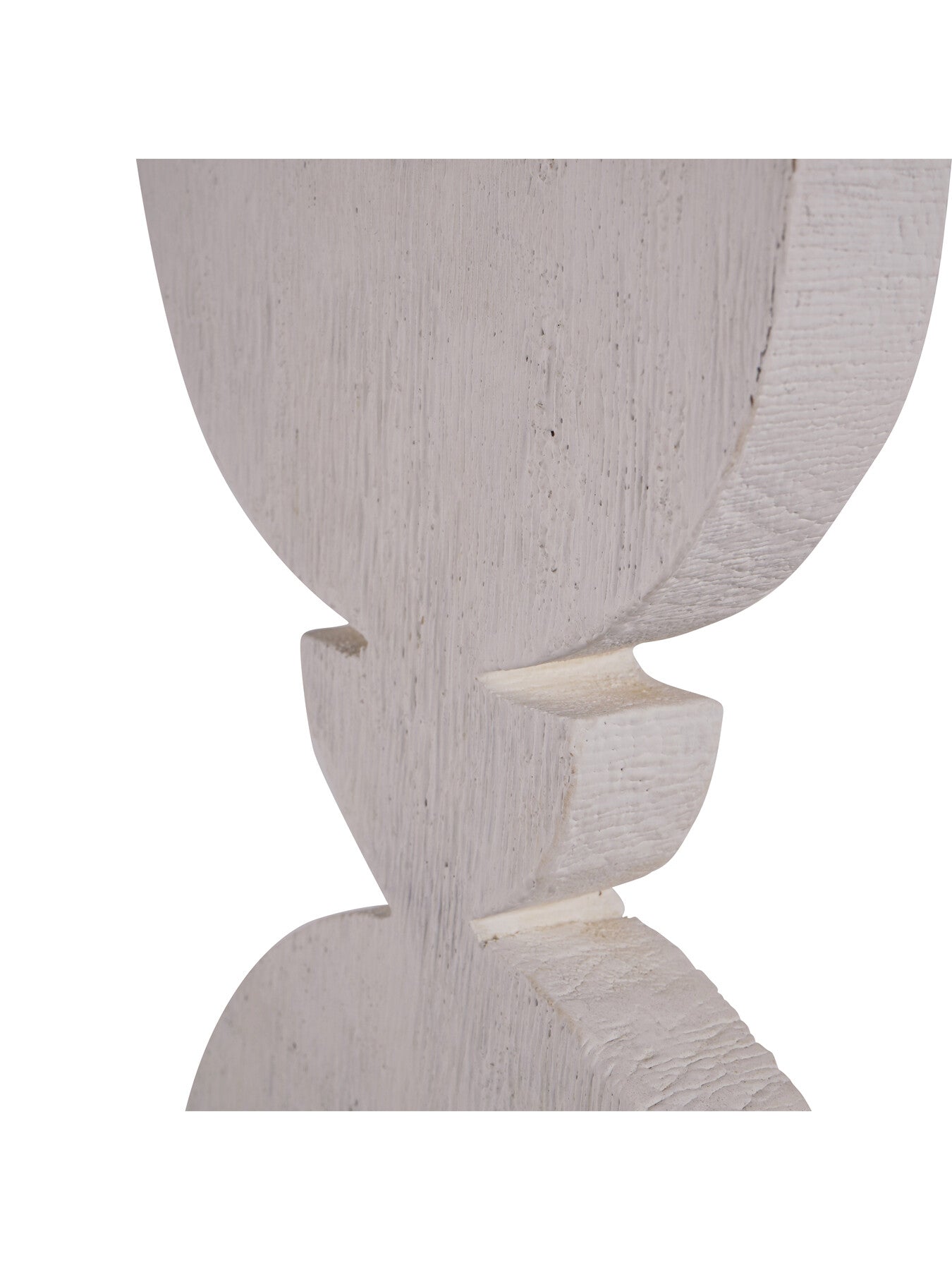 Totem Sculpture on Stand White Small